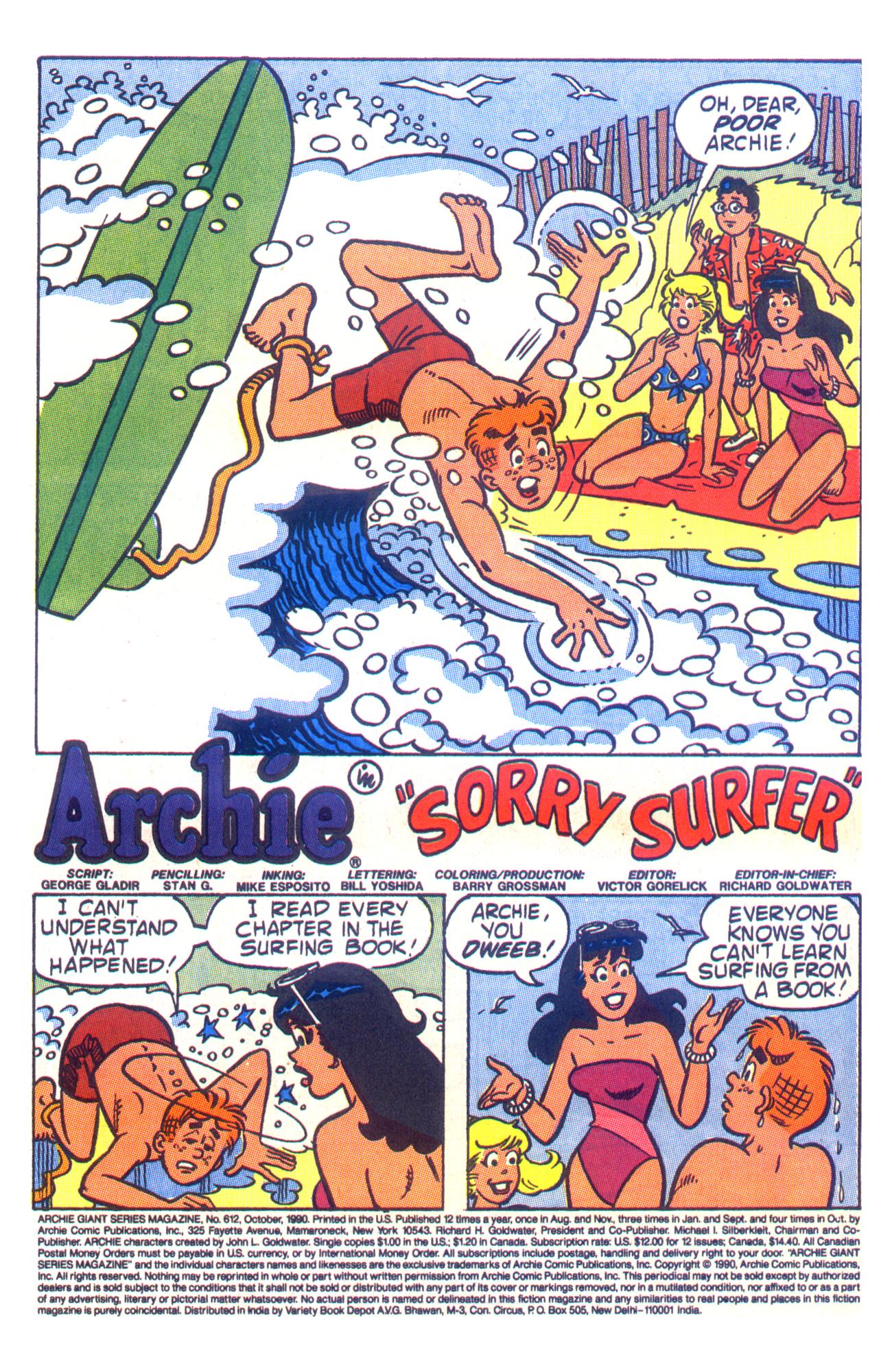 Read online Archie Giant Series Magazine comic -  Issue #612 - 3