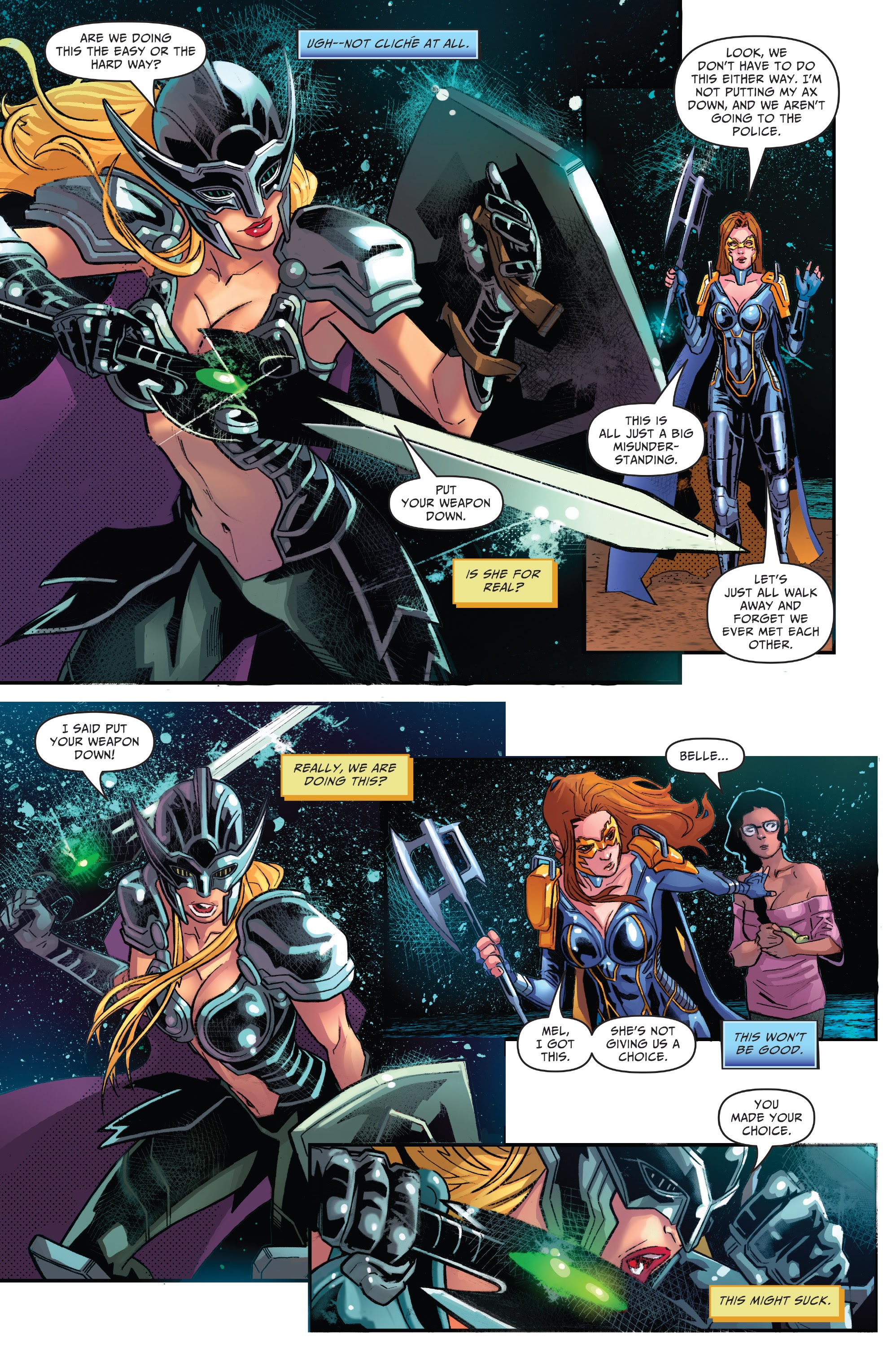 Read online Belle vs The Black Knight comic -  Issue # Full - 12