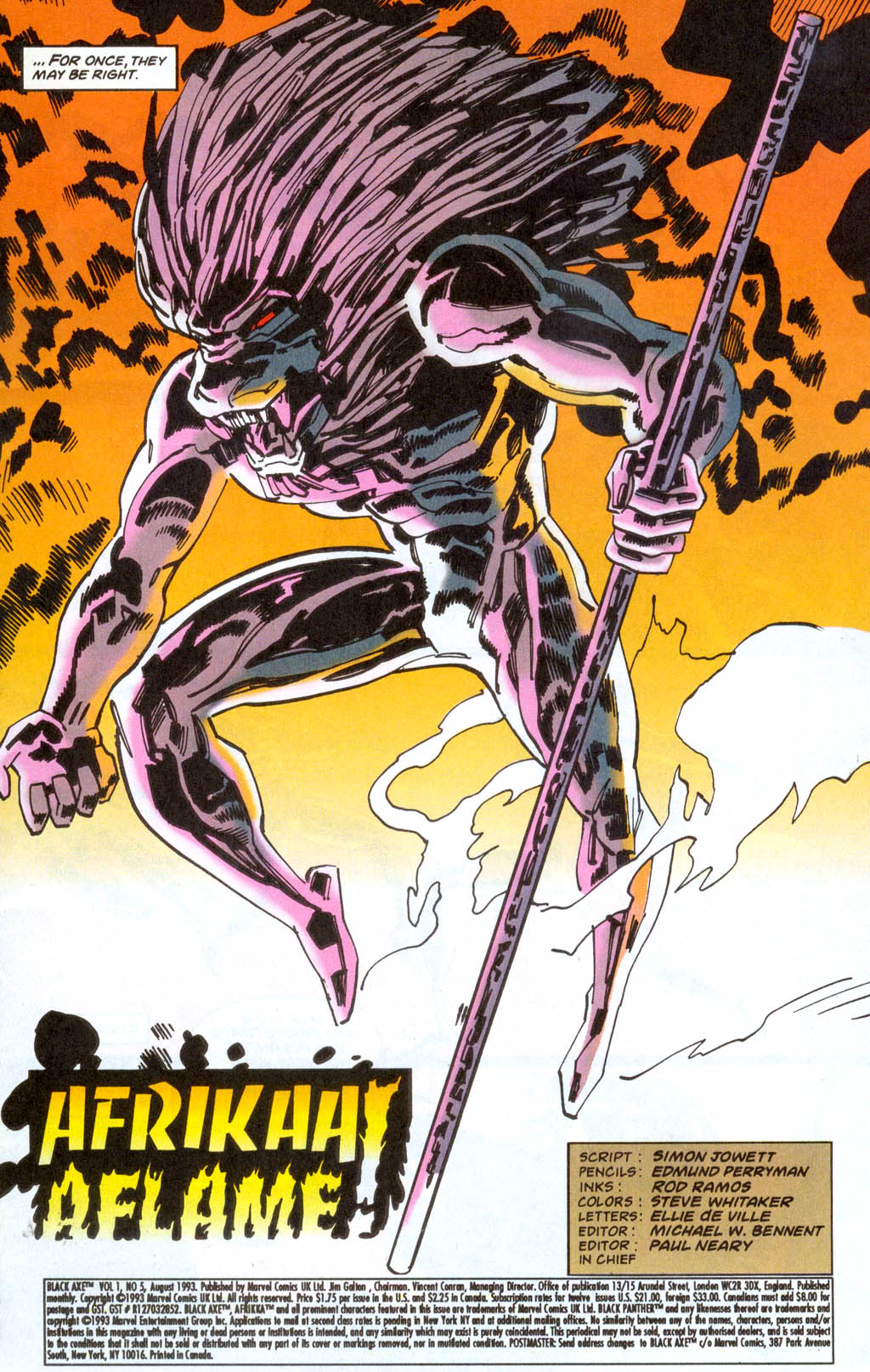 Read online Black Axe comic -  Issue #5 - 4