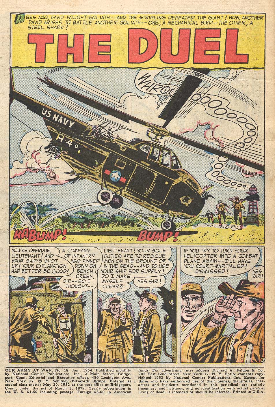 Read online Our Army at War (1952) comic -  Issue #18 - 3