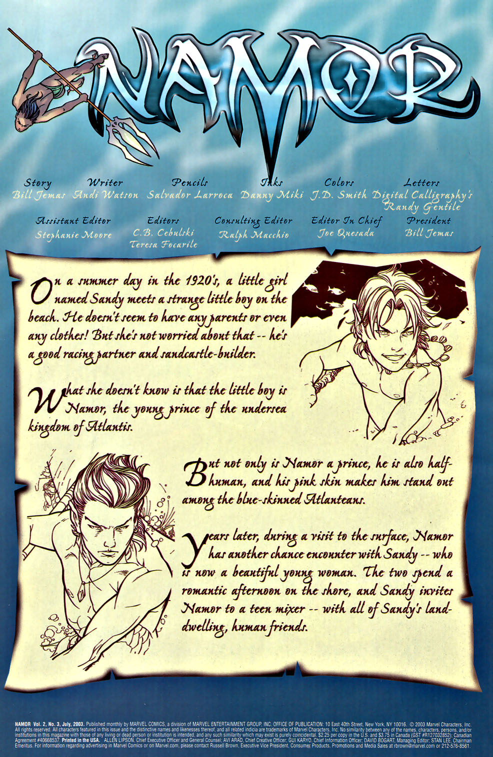 Read online Namor comic -  Issue #3 - 2