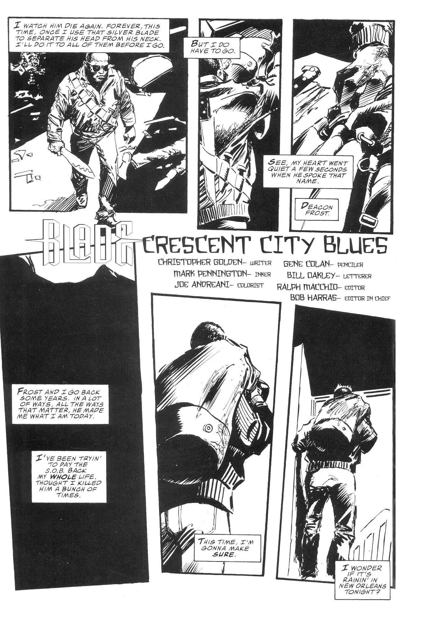 Read online Blade: Black & White comic -  Issue # TPB - 112