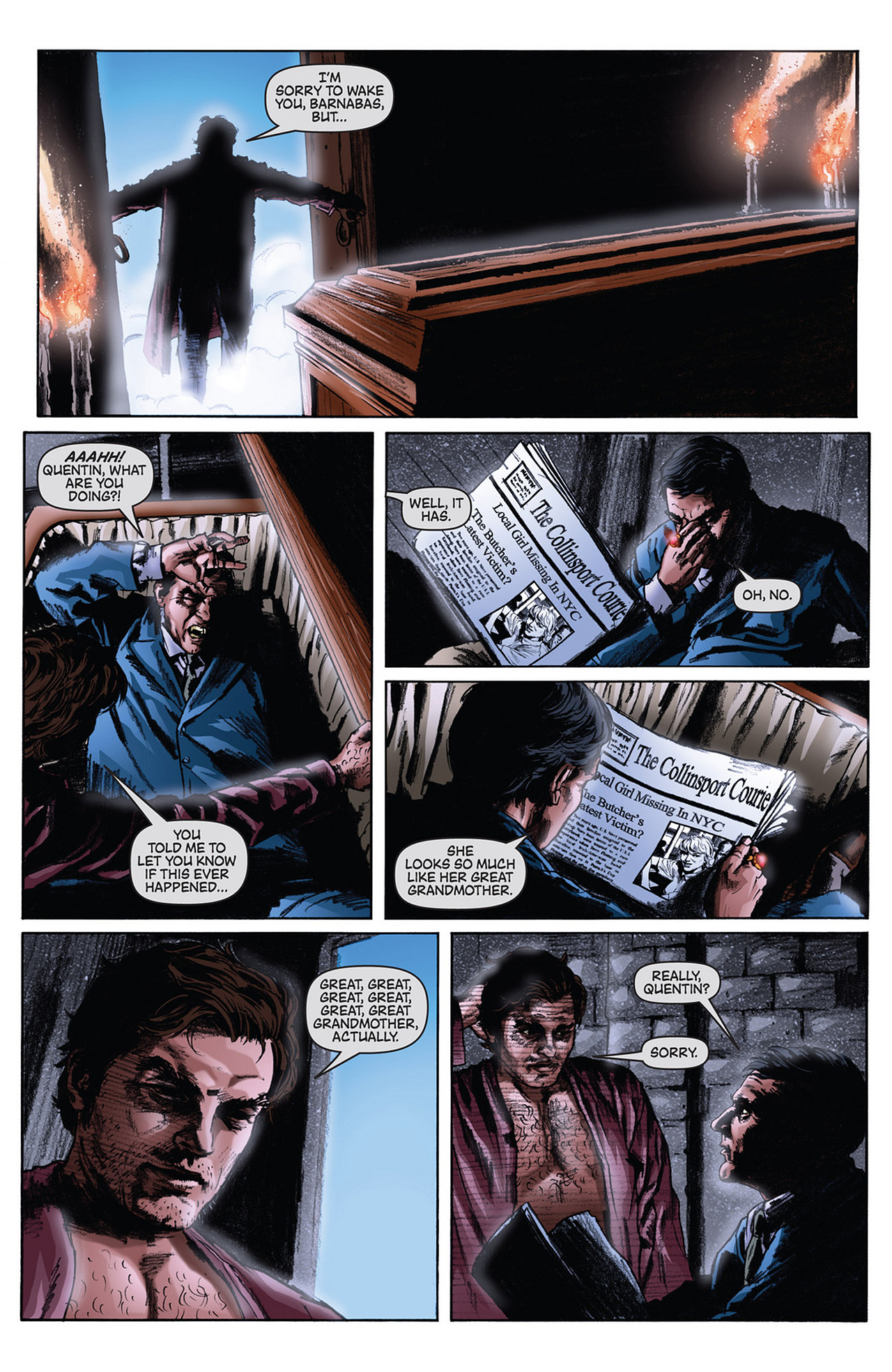 Read online Dark Shadows/Vampirella comic -  Issue #1 - 12