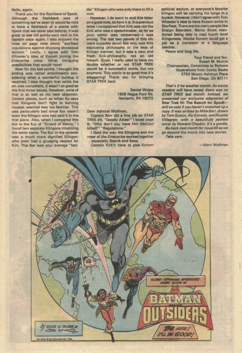 Read online Star Trek (1984) comic -  Issue #8 - 26
