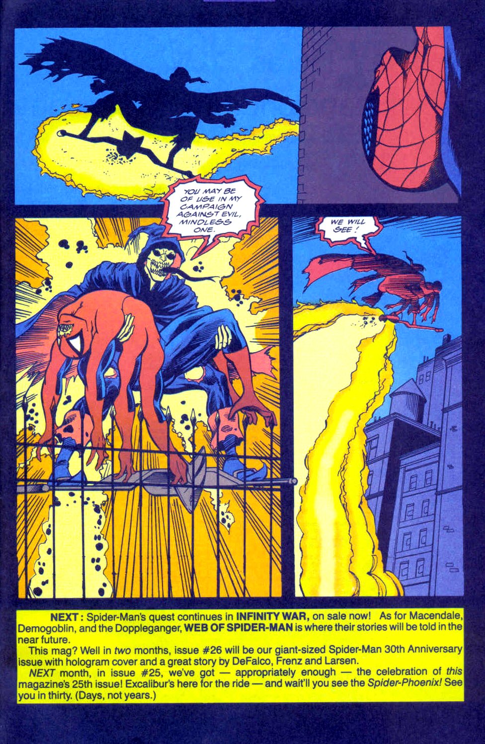 Read online Spider-Man (1990) comic -  Issue #24 - Double Infinity - 24