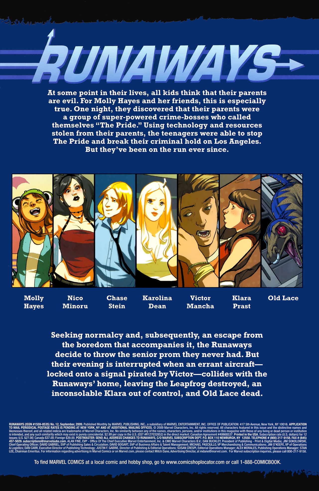 Read online Runaways (2008) comic -  Issue #12 - 2