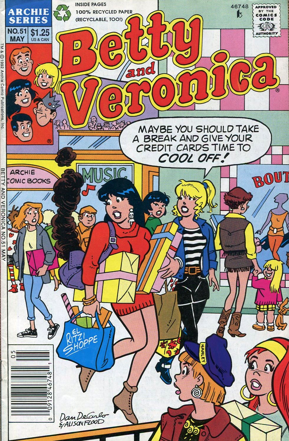 Read online Betty and Veronica (1987) comic -  Issue #51 - 1