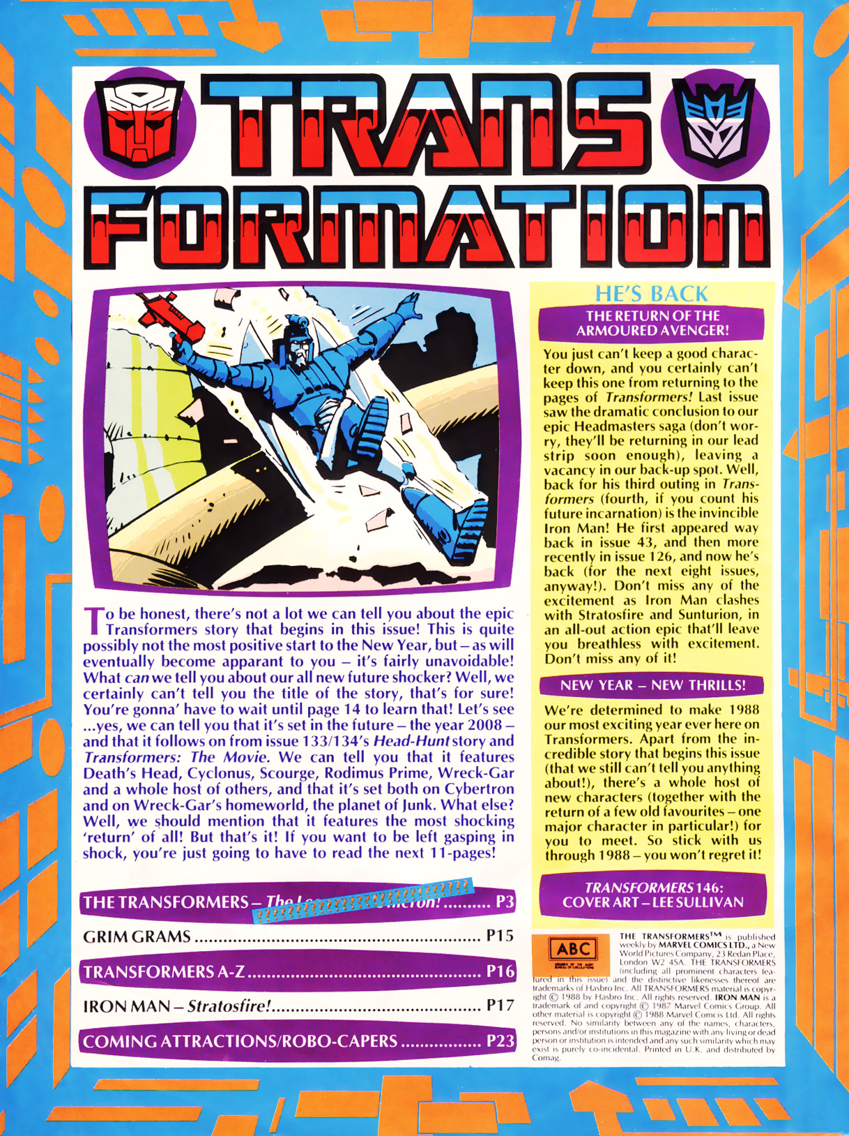 Read online The Transformers (UK) comic -  Issue #146 - 2