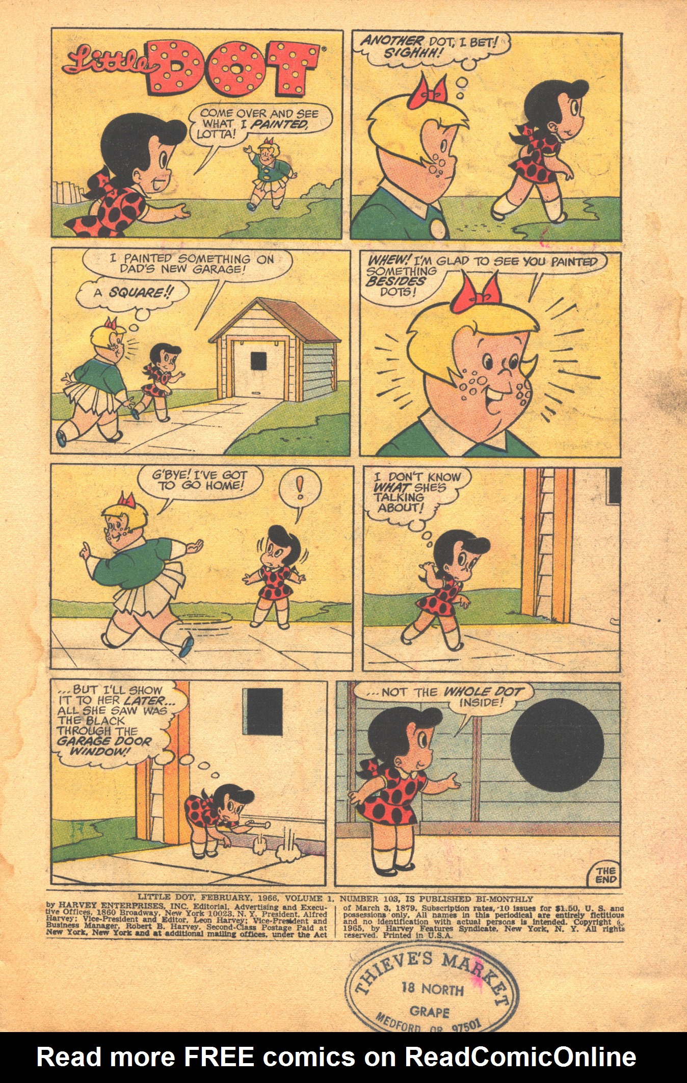 Read online Little Dot (1953) comic -  Issue #103 - 3