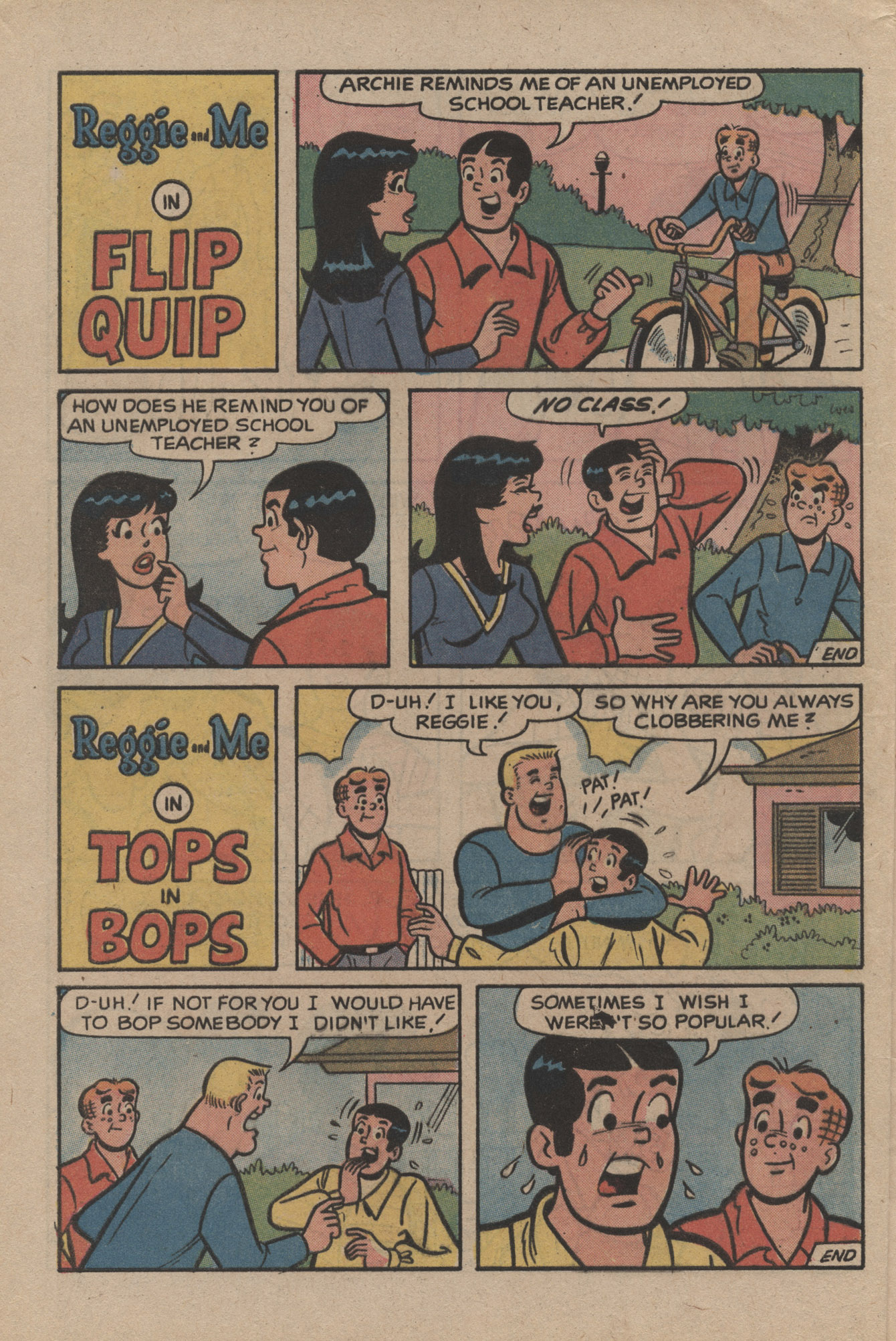 Read online Reggie and Me (1966) comic -  Issue #66 - 8