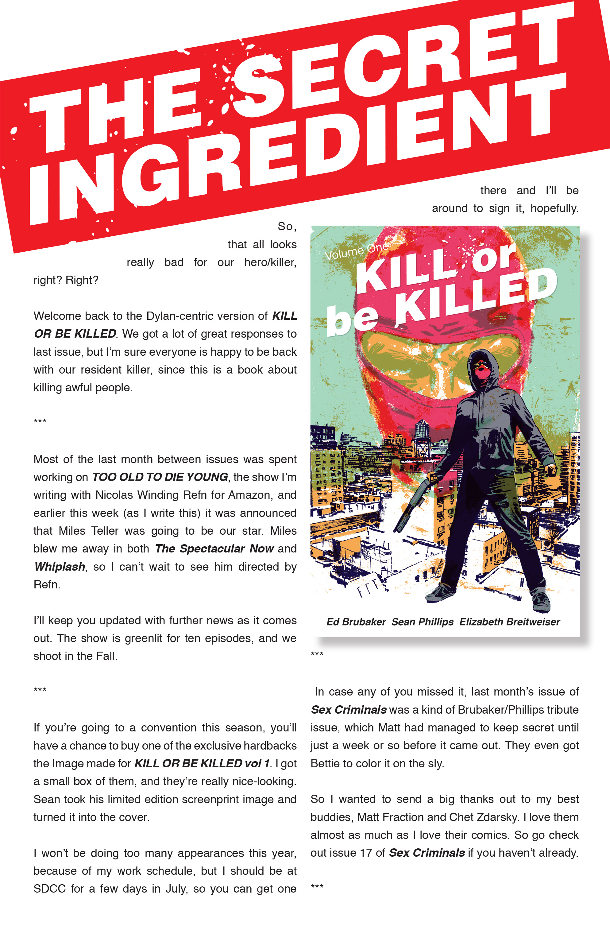 Read online Kill or Be Killed comic -  Issue #8 - 27