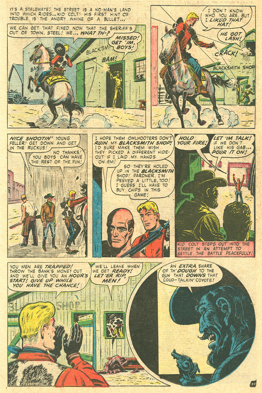 Read online Kid Colt Outlaw comic -  Issue #4 - 27
