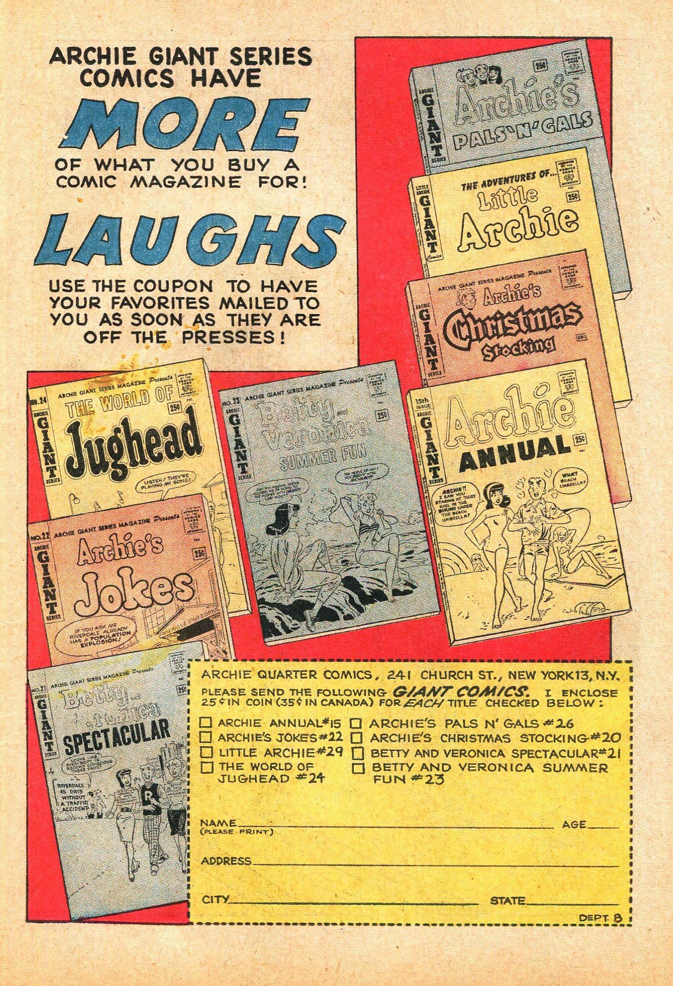 Read online Archie's Joke Book Magazine comic -  Issue #76 - 19