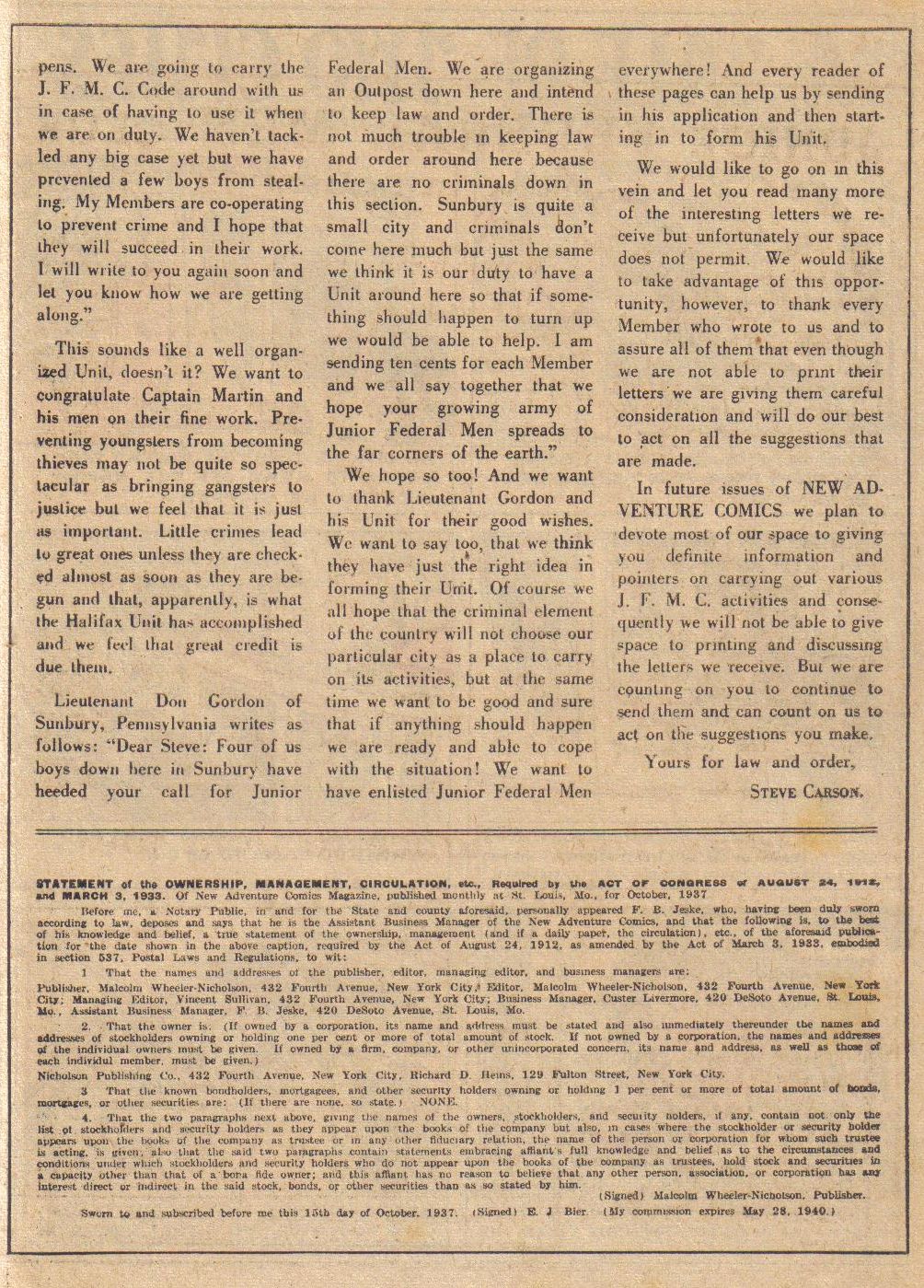 Read online Adventure Comics (1938) comic -  Issue #24 - 19