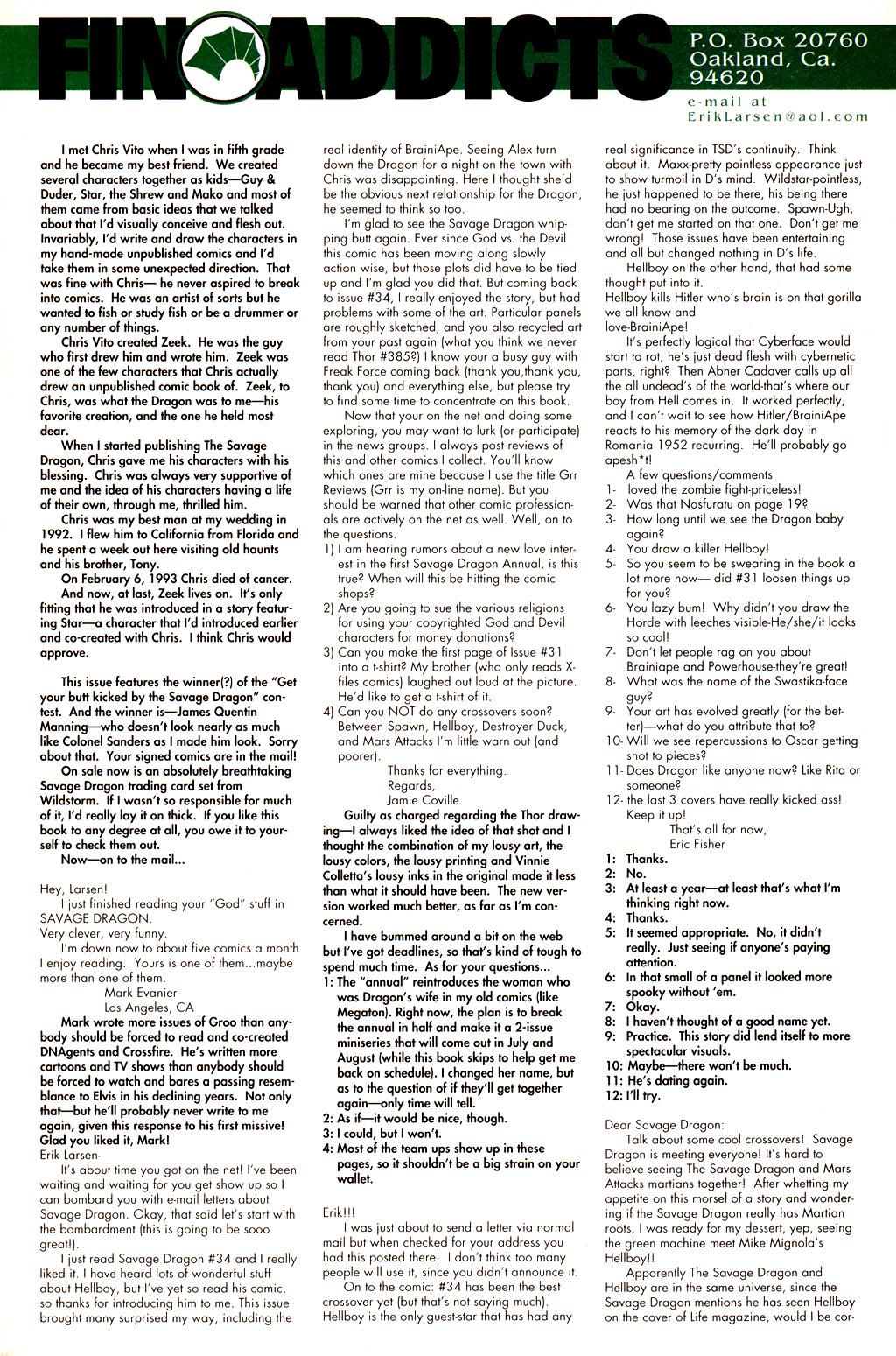 Read online The Savage Dragon (1993) comic -  Issue #36 - 25