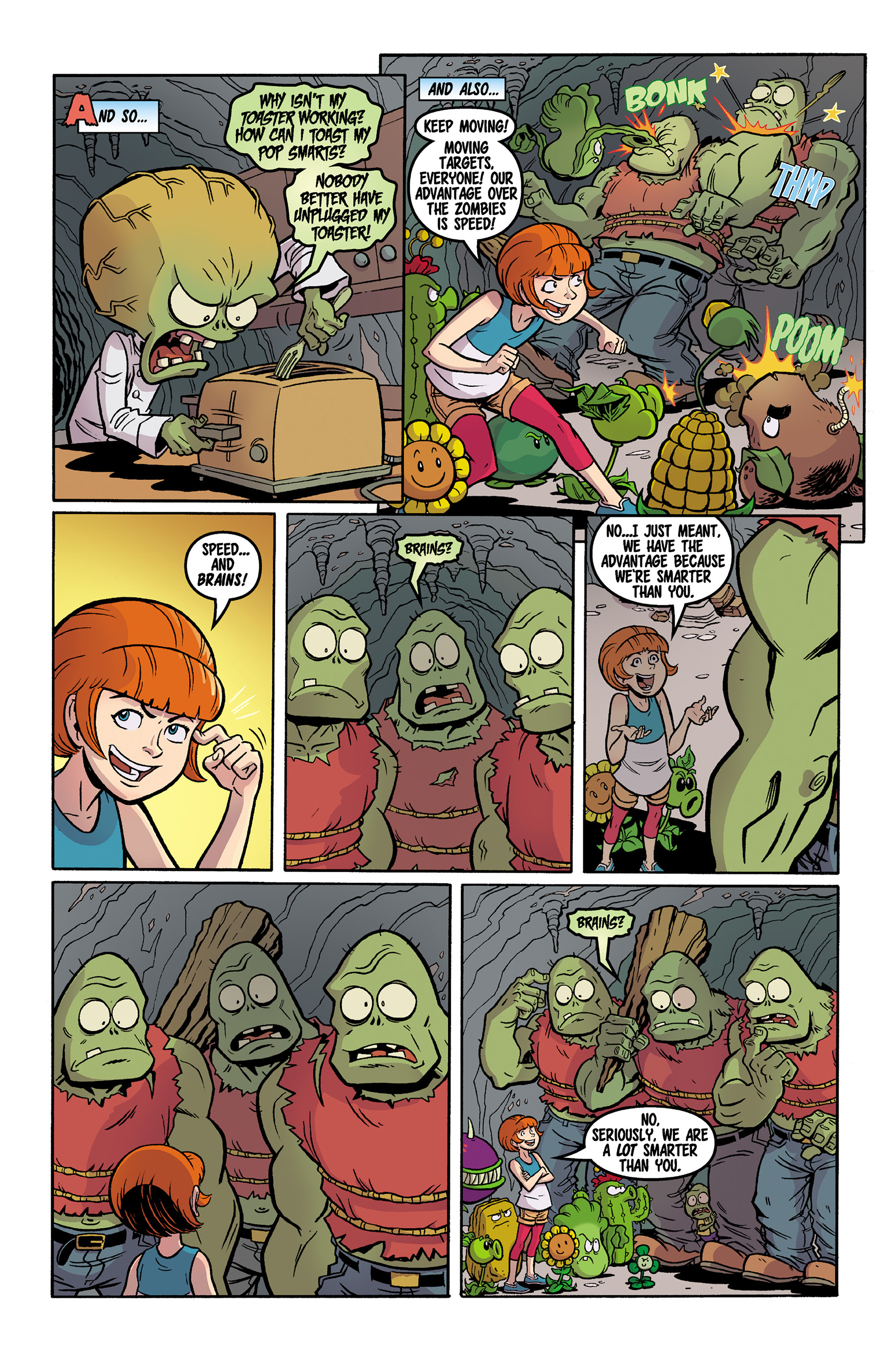 Read online Plants vs. Zombies: Boom Boom Mushroom comic -  Issue #12 - 13