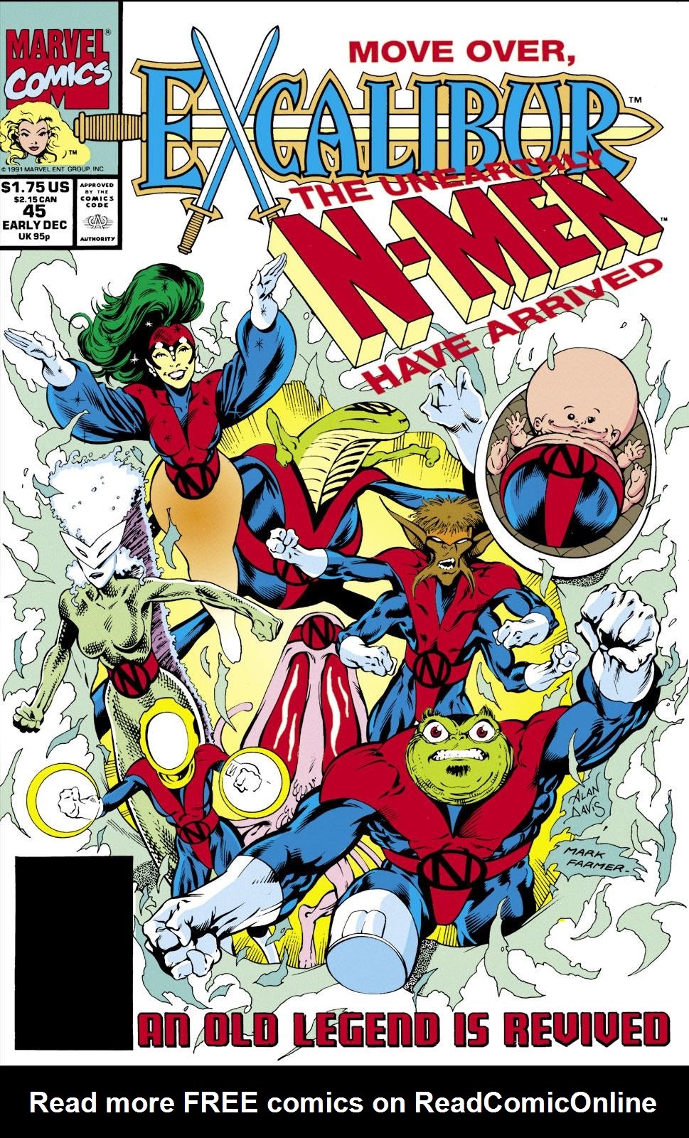 Read online Excalibur (1988) comic -  Issue #45 - 1