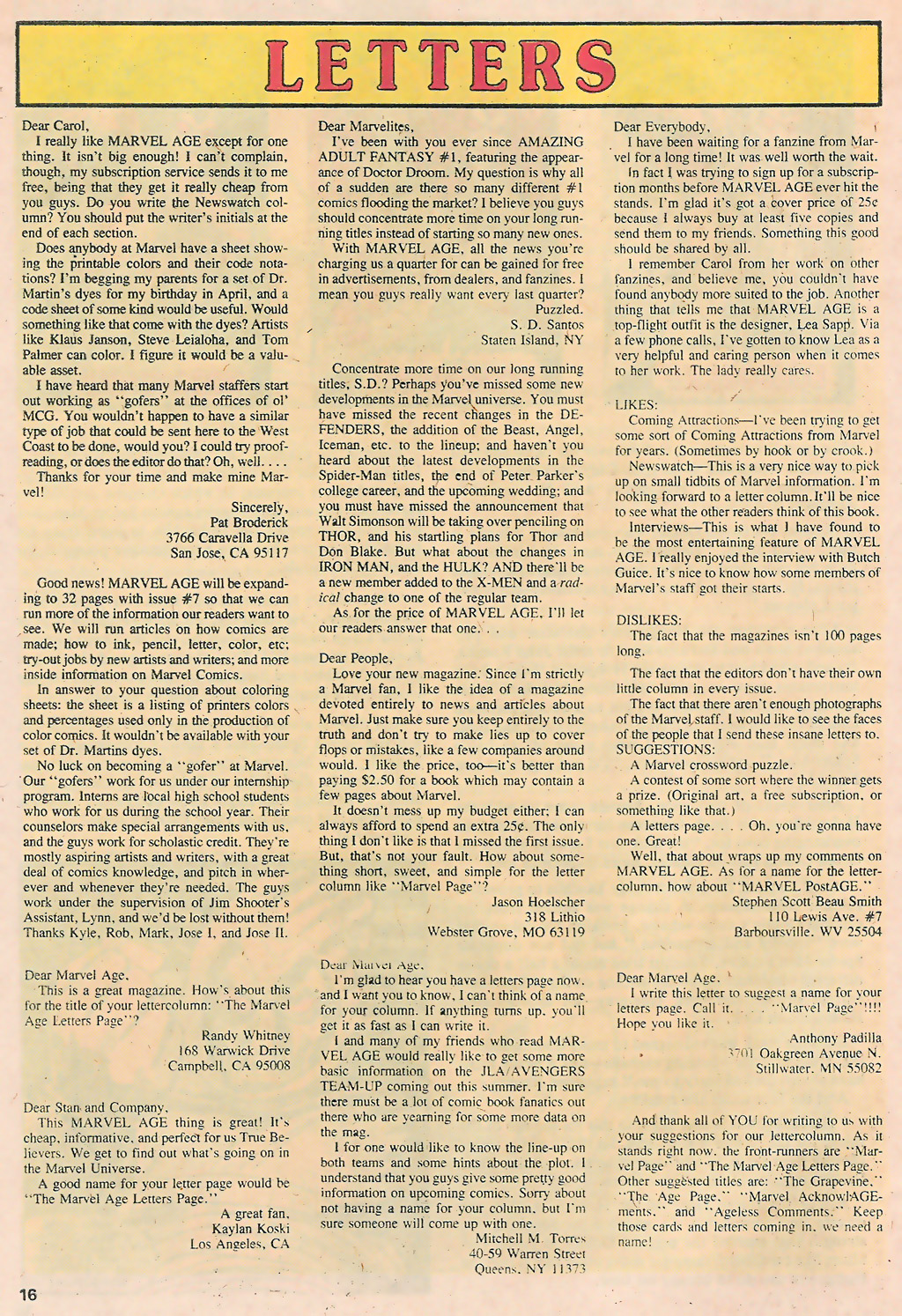 Read online Marvel Age comic -  Issue #5 - 18