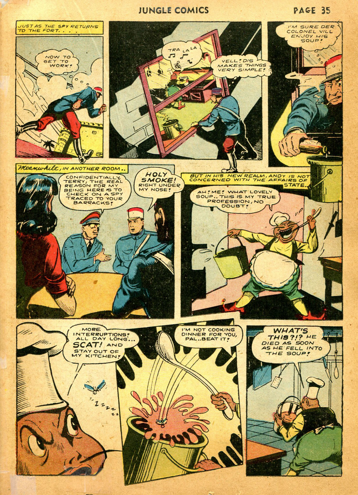 Read online Jungle Comics comic -  Issue #35 - 37