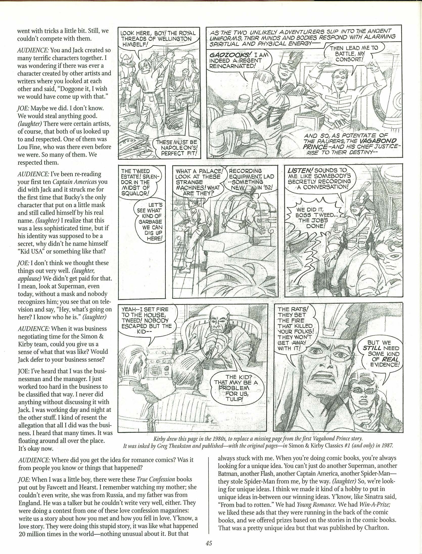 Read online The Jack Kirby Collector comic -  Issue #25 - 45