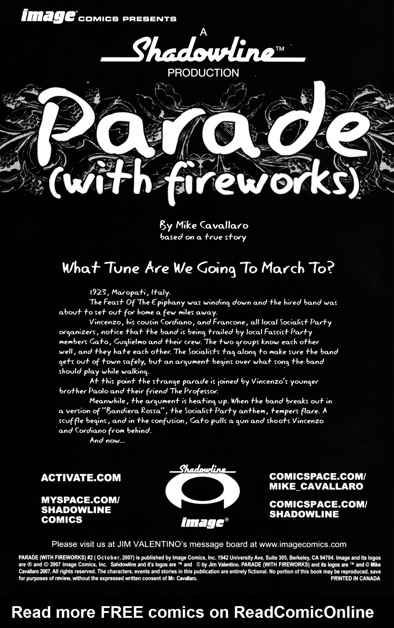 Read online Parade (with fireworks) comic -  Issue #2 - 2
