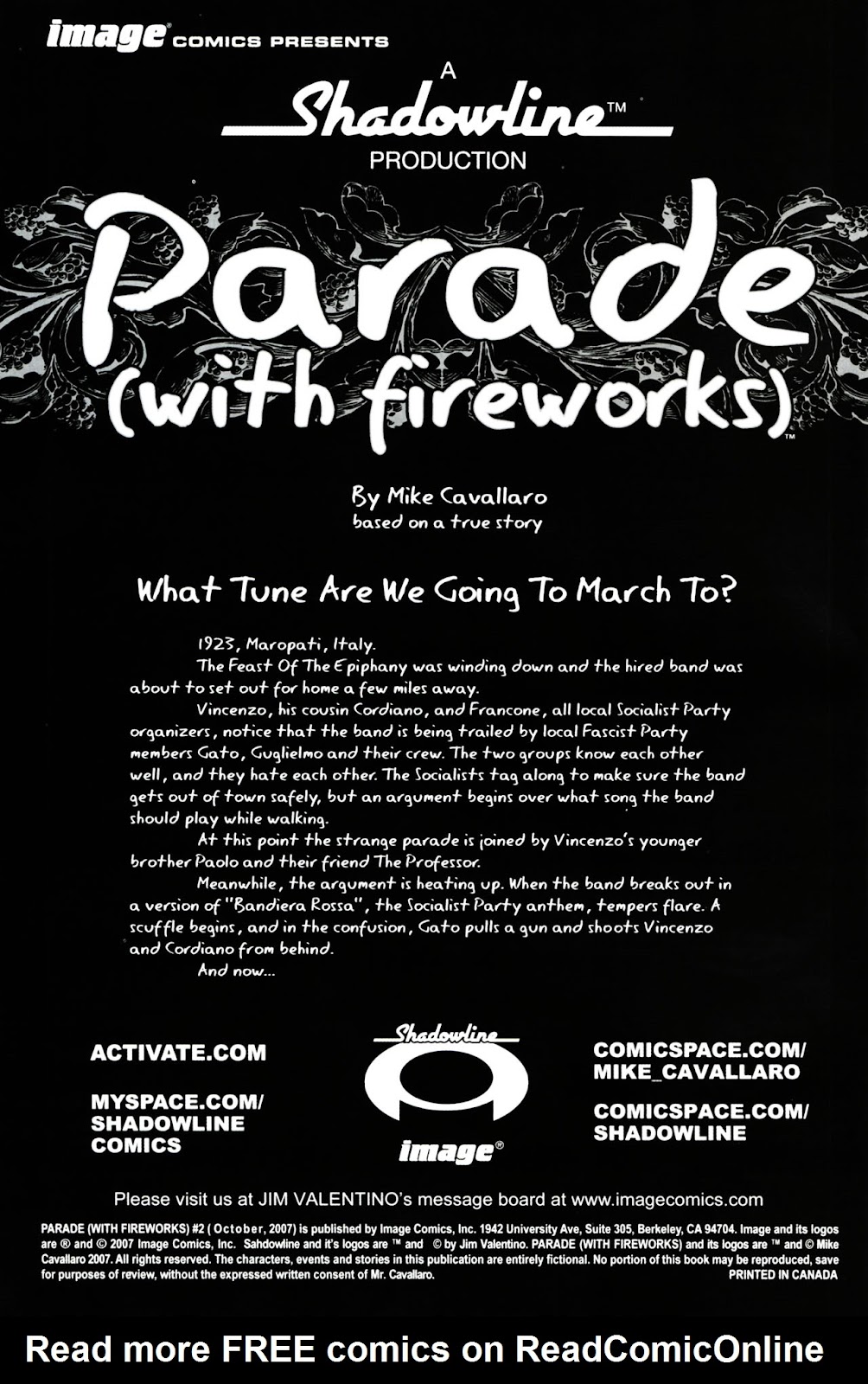 Parade (with fireworks) issue 2 - Page 2