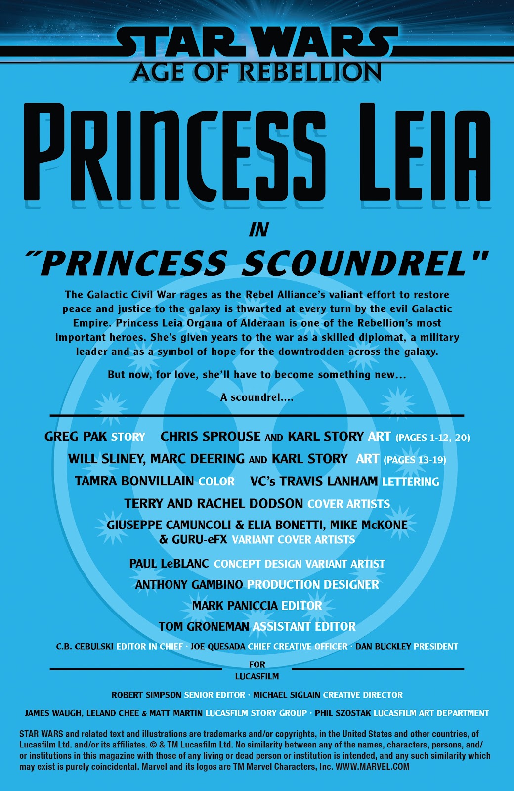 Star Wars: Age Of Rebellion (2019) issue Princess Leia - Page 2