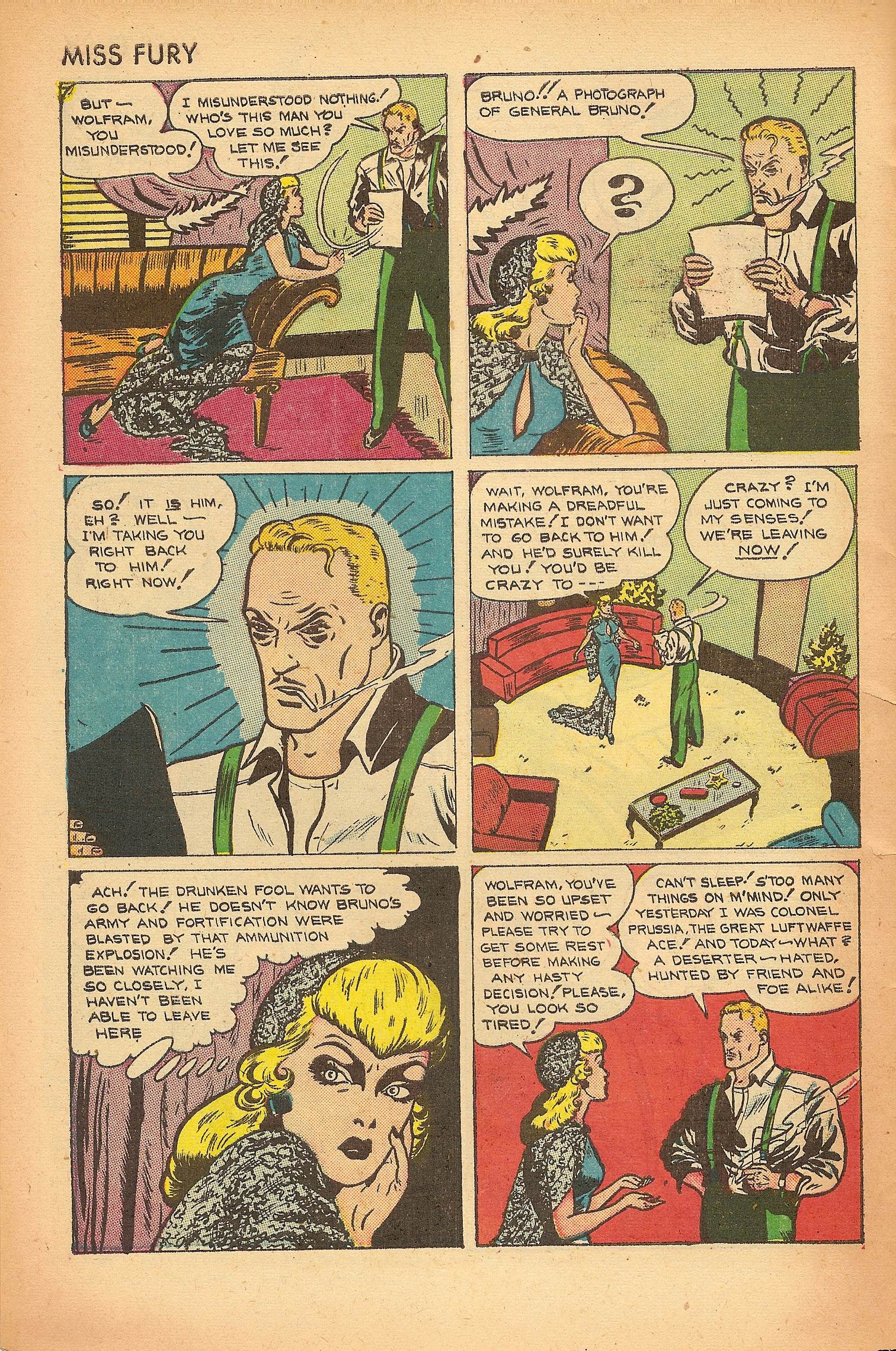 Read online Miss Fury (1942) comic -  Issue #7 - 6