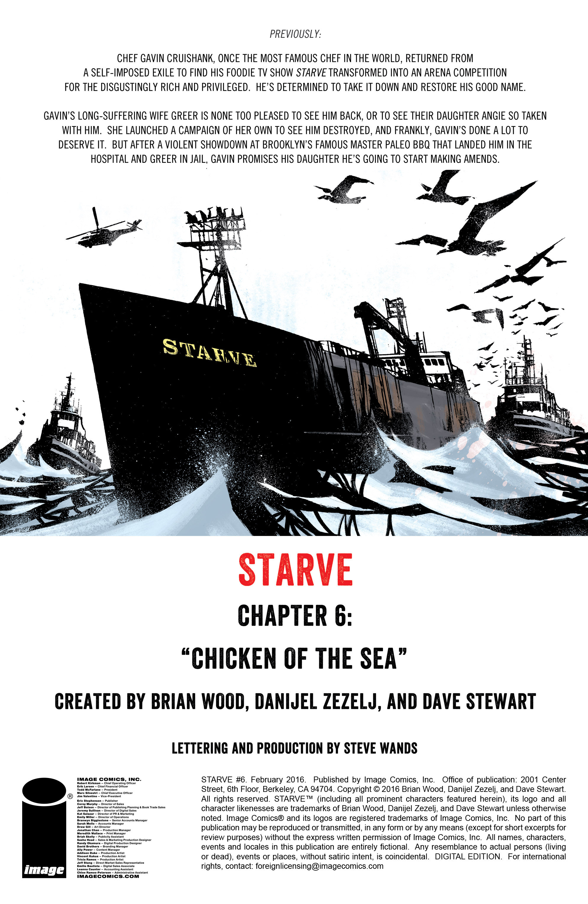 Read online Starve comic -  Issue #6 - 2