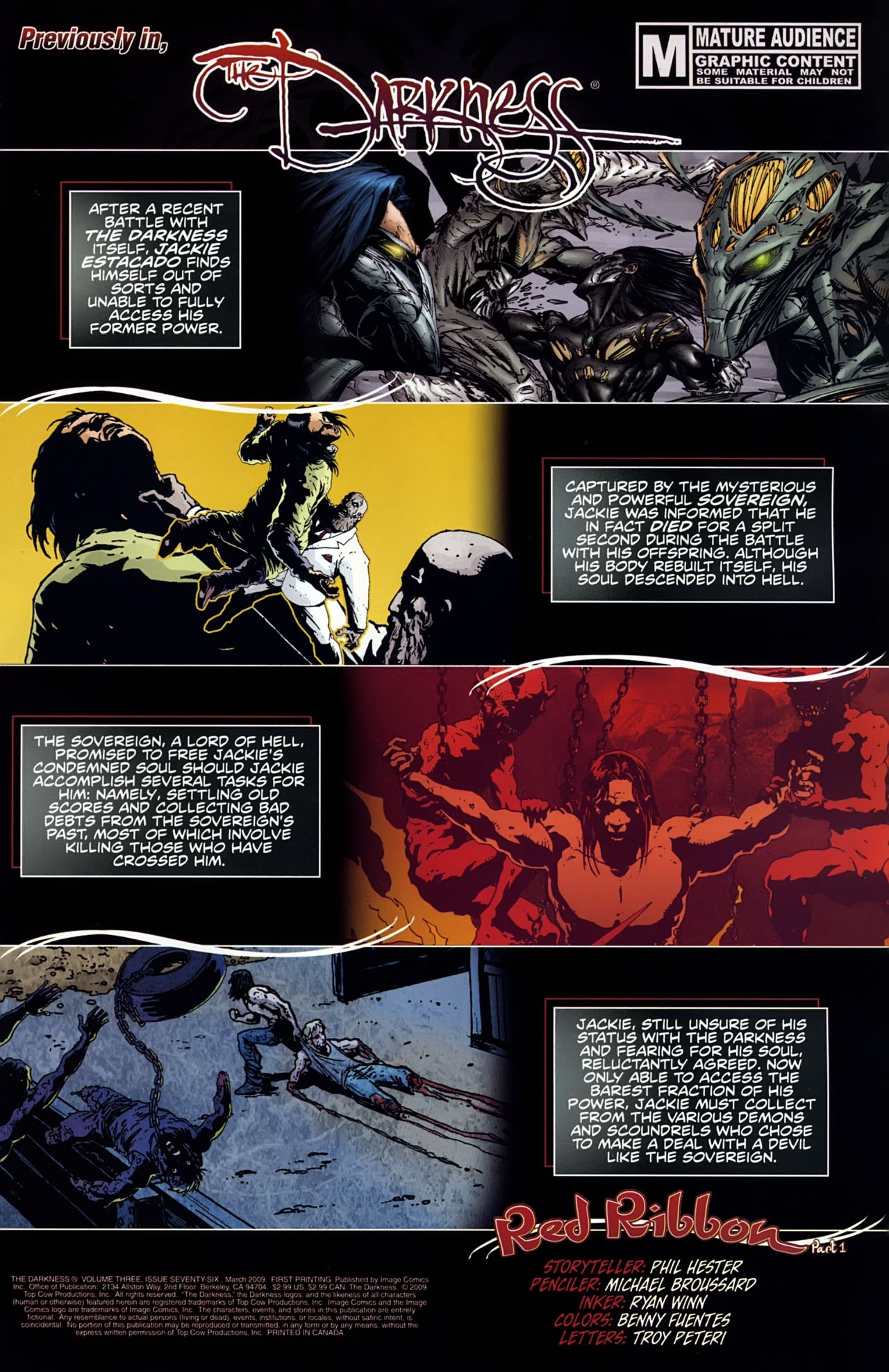 Read online The Darkness (2007) comic -  Issue #76 - 2