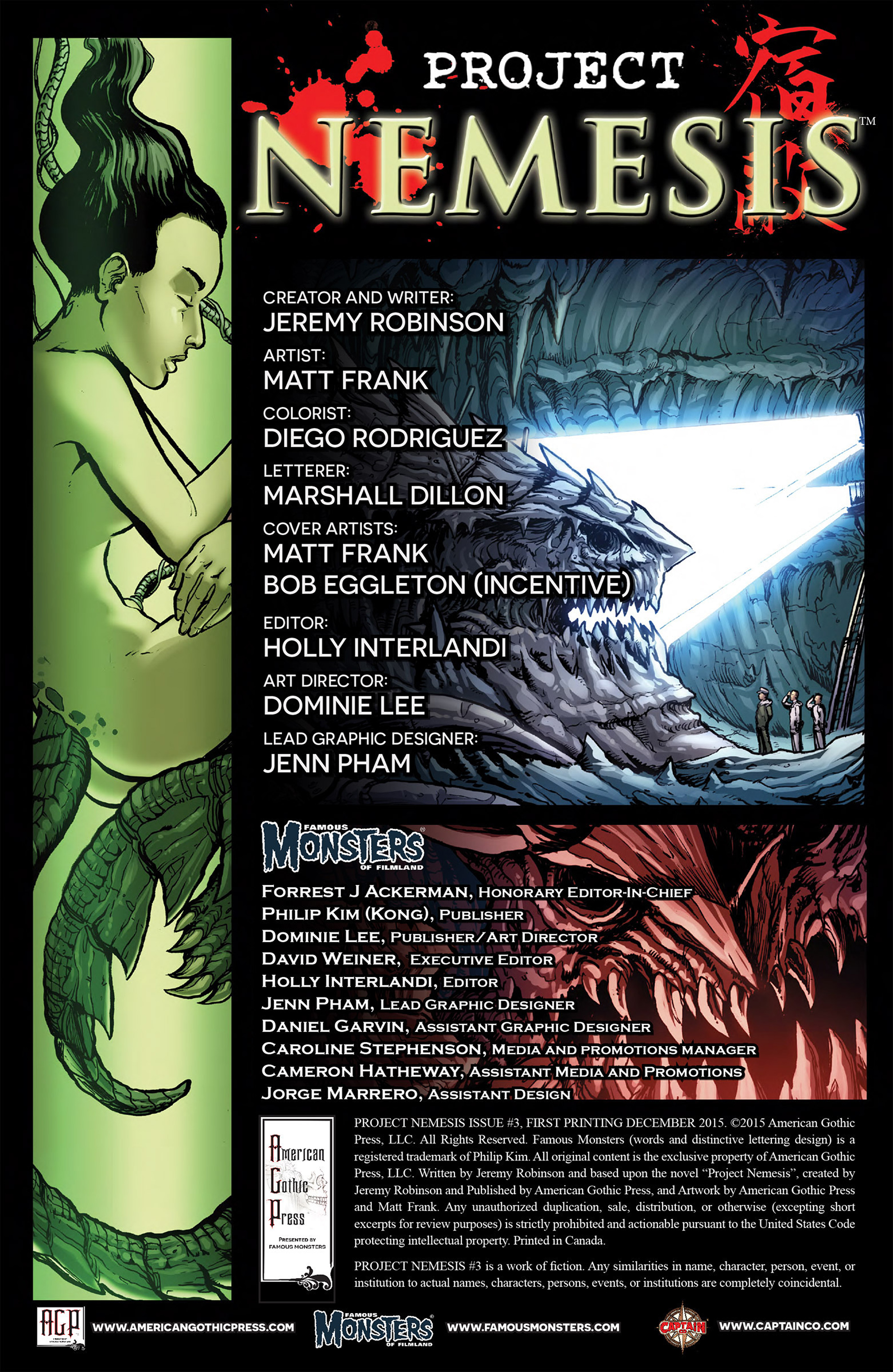 Famous Monsters Presents: Project Nemesis Issue #3 #3 - English 2