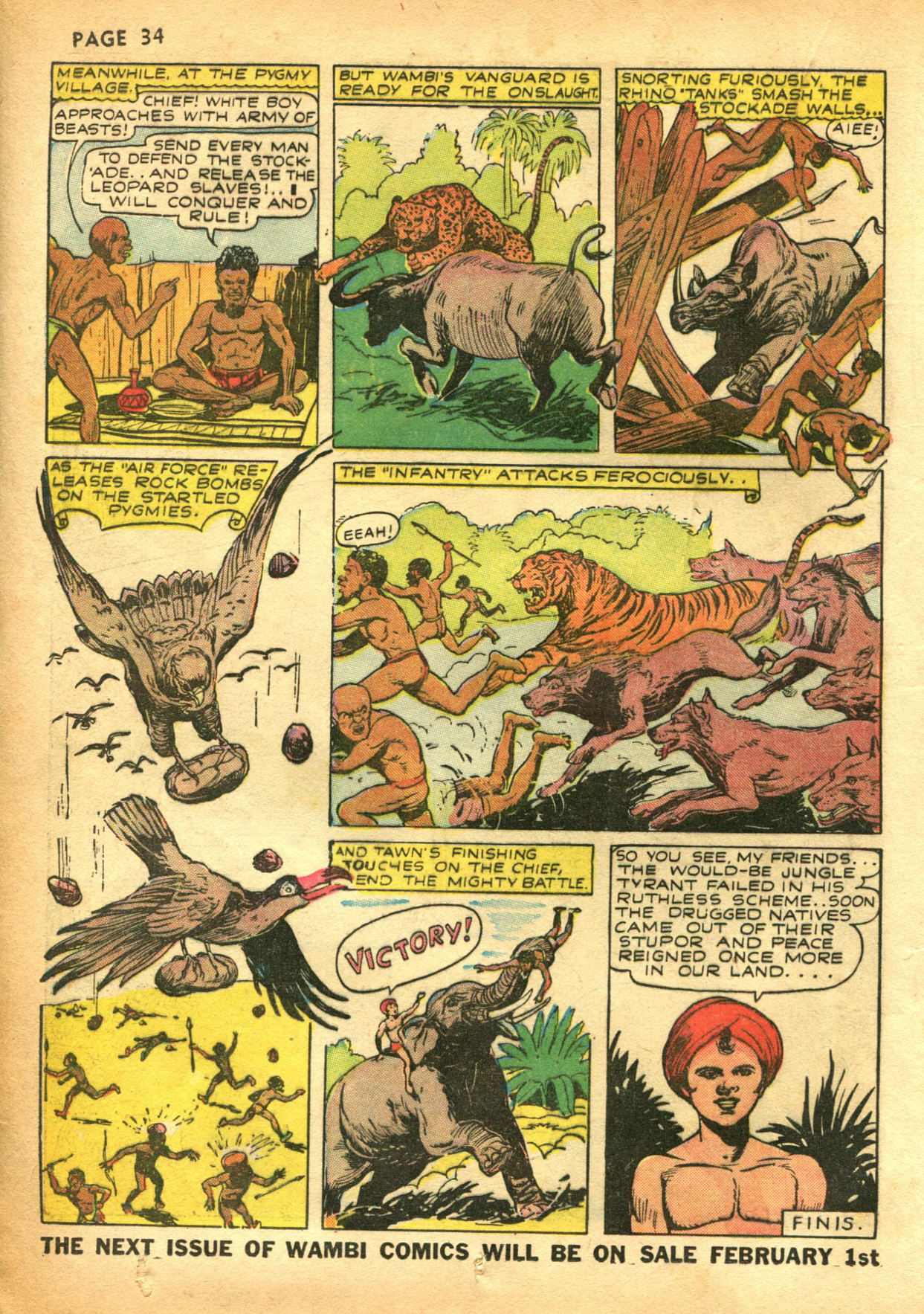Read online Wambi Jungle Boy comic -  Issue #2 - 35