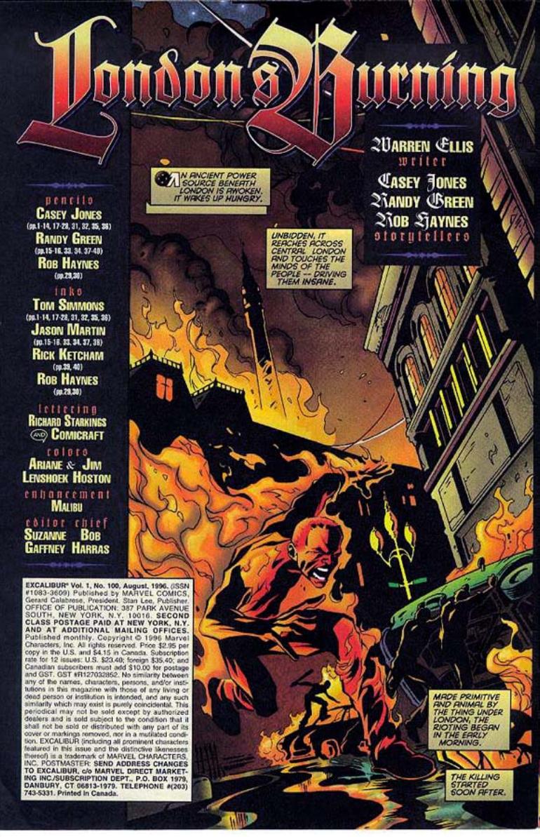 Read online Excalibur (1988) comic -  Issue #100 - 2
