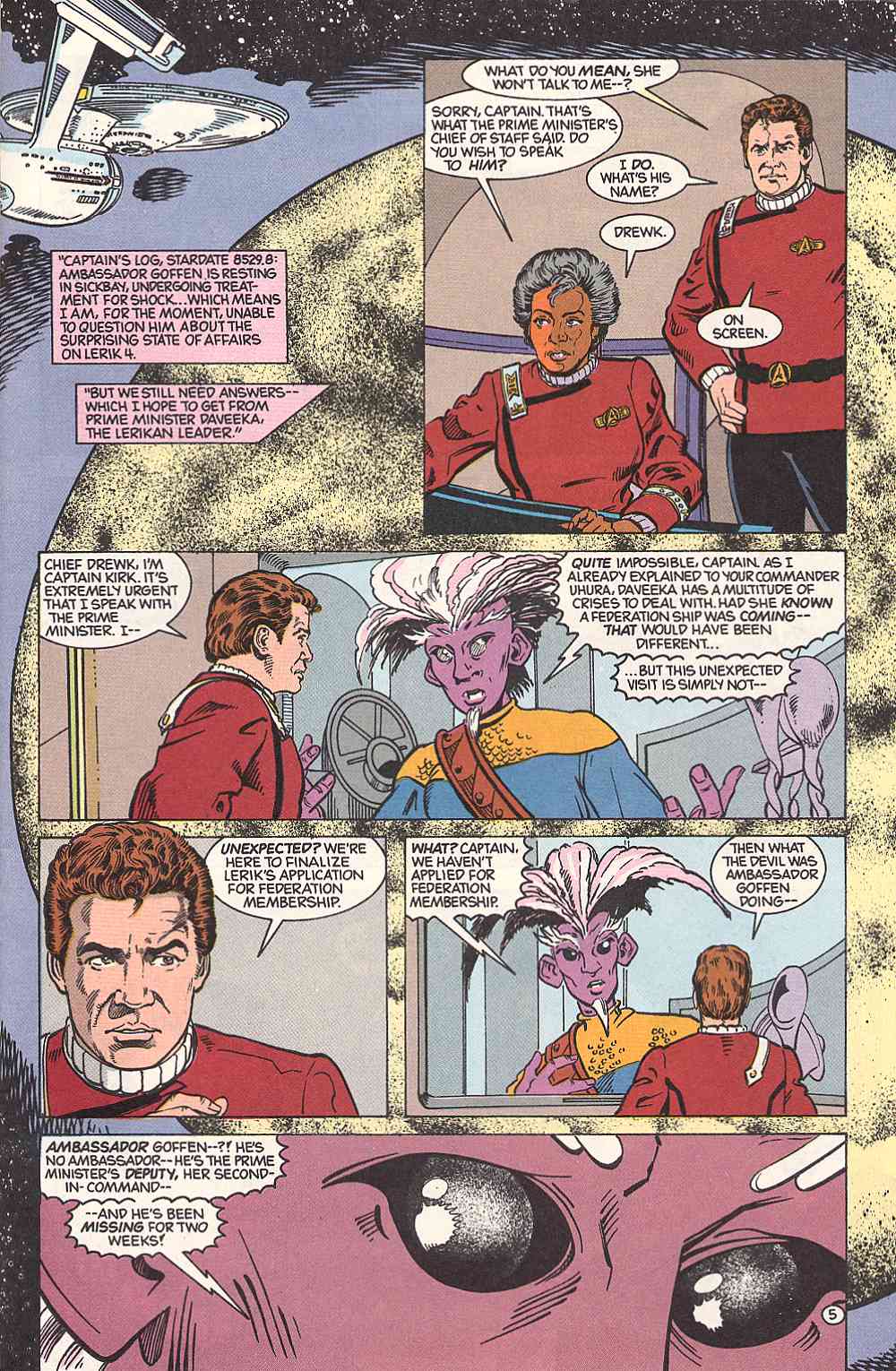 Read online Star Trek (1989) comic -  Issue #20 - 6