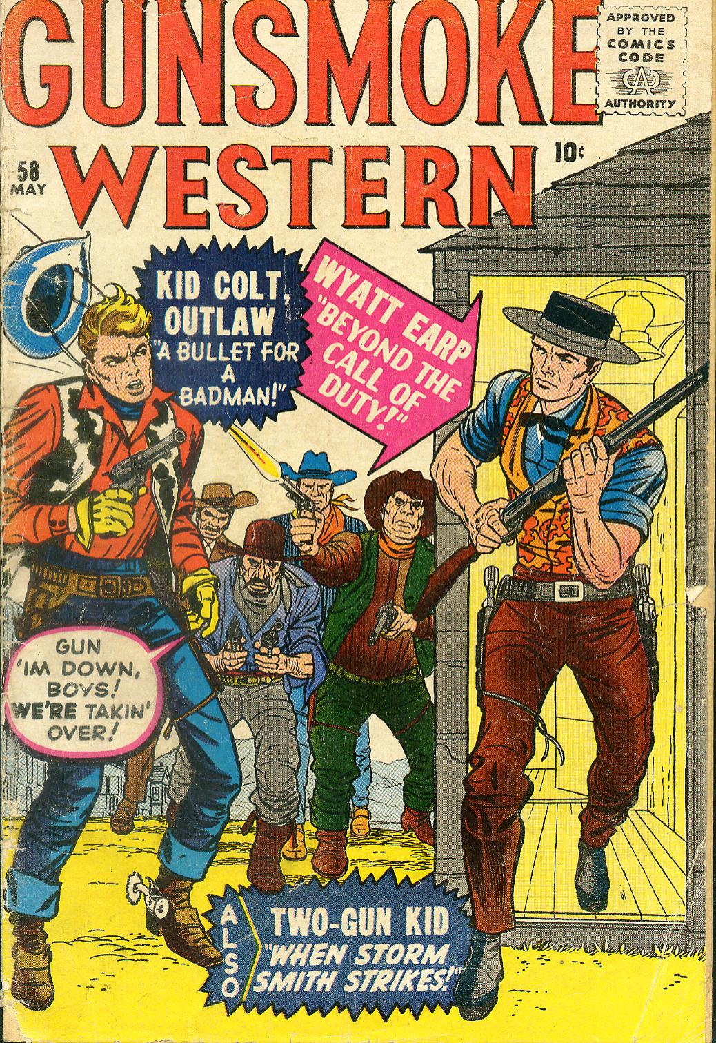 Read online Gunsmoke Western comic -  Issue #58 - 1