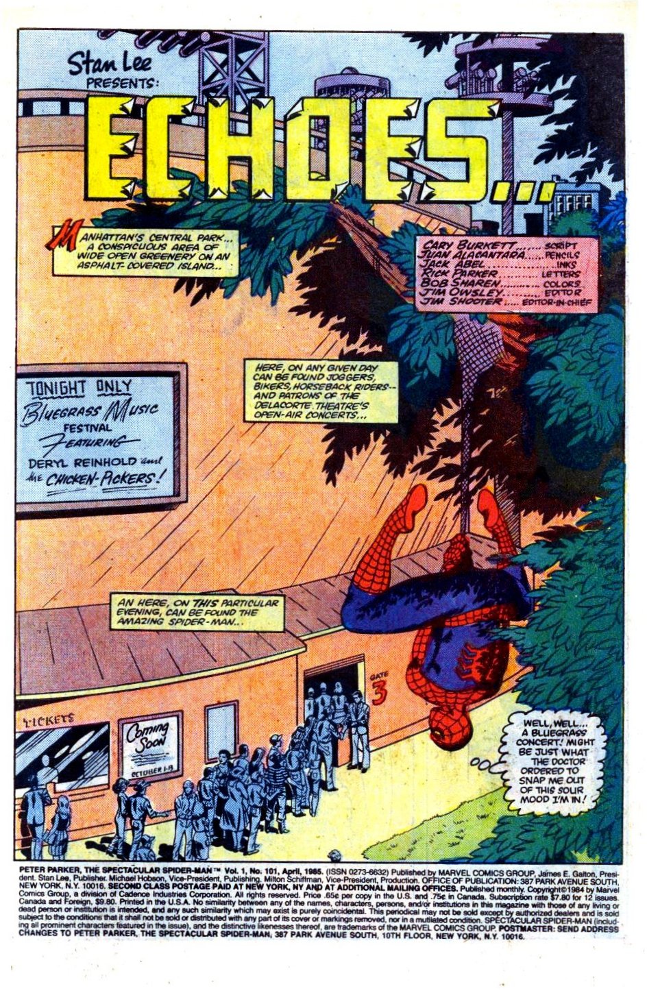 Read online The Spectacular Spider-Man (1976) comic -  Issue #101 - 2