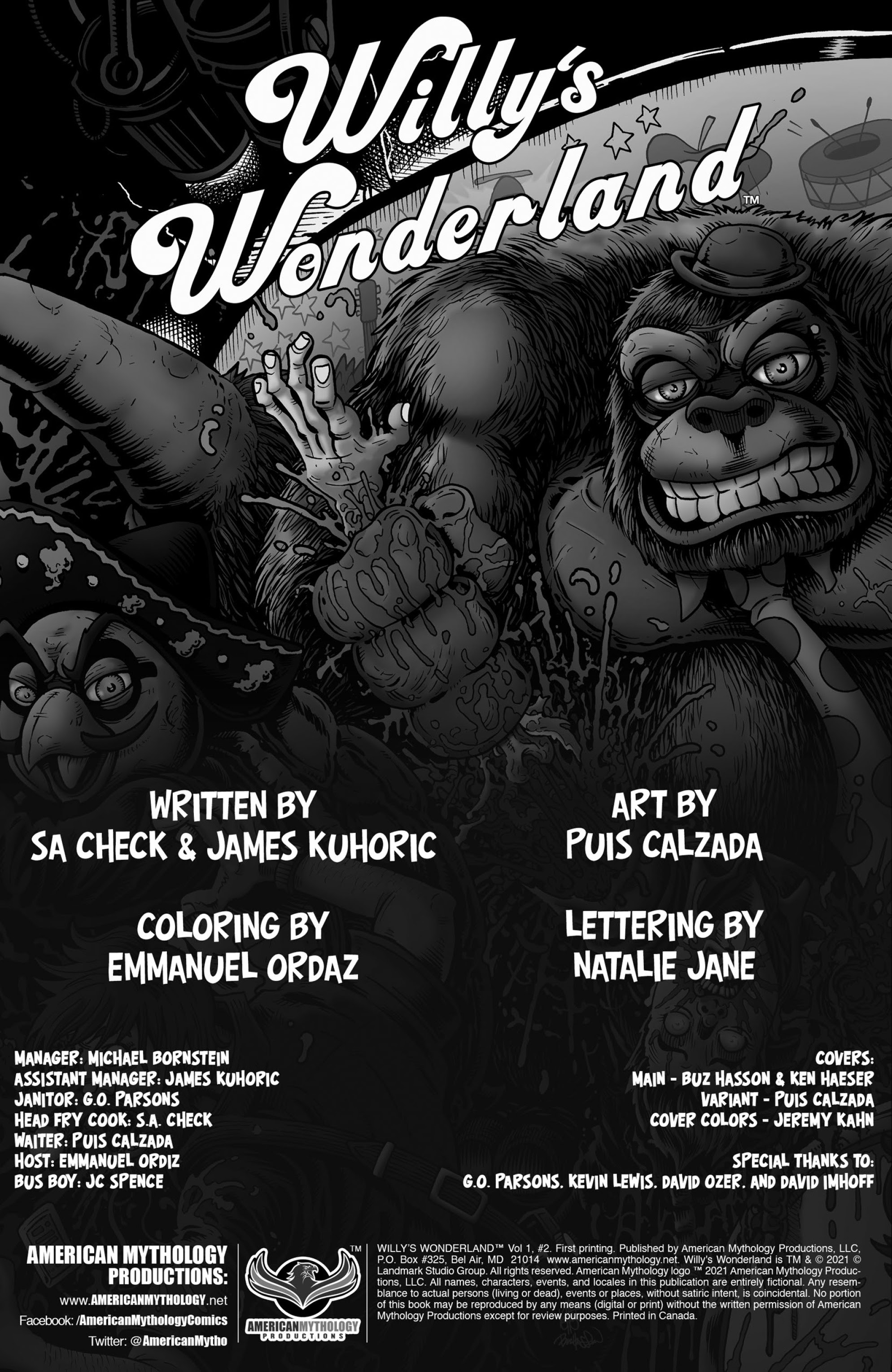 Read online Willy's Wonderland comic -  Issue #2 - 2