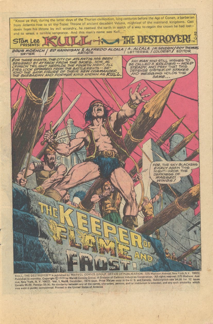 Read online Kull The Destroyer comic -  Issue #18 - 2