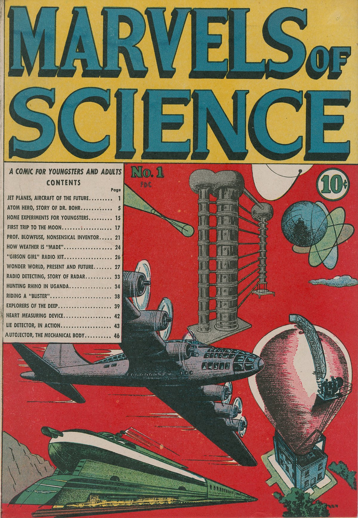 Read online Marvels Of Science comic -  Issue #1 - 1