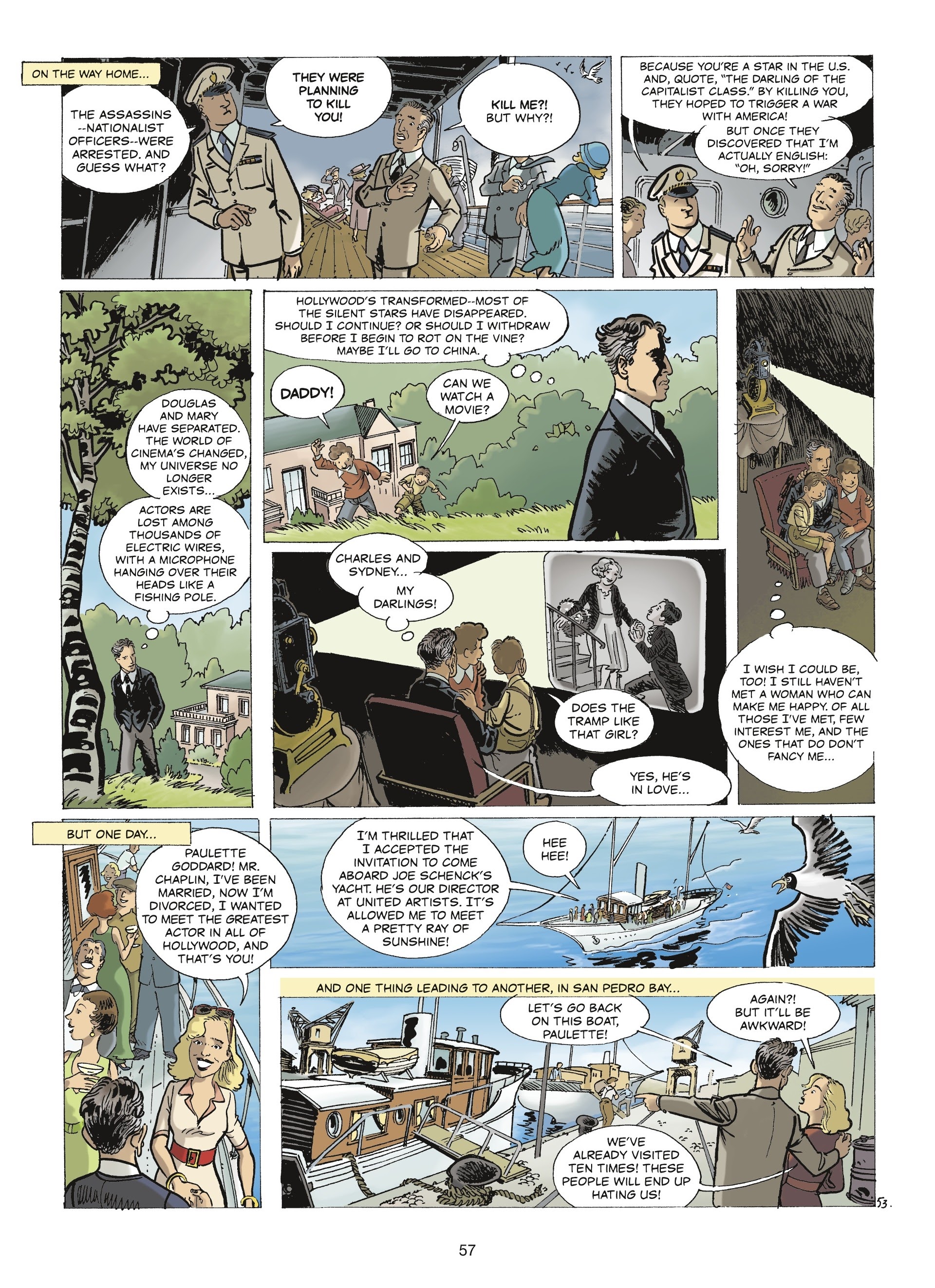 Read online The Stars of History: Charlie Chaplin comic -  Issue # TPB - 55