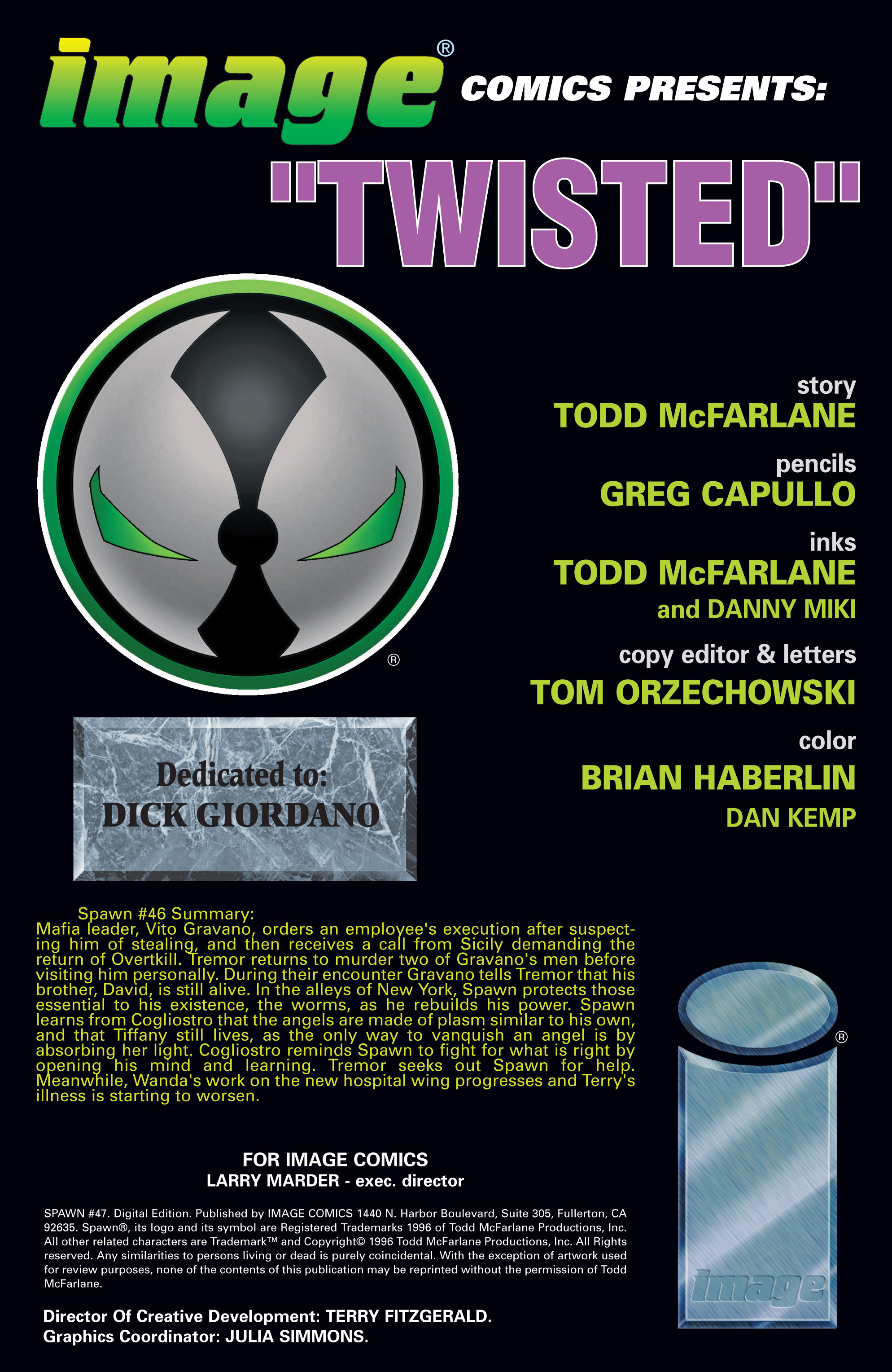 Read online Spawn comic -  Issue #47 - 2