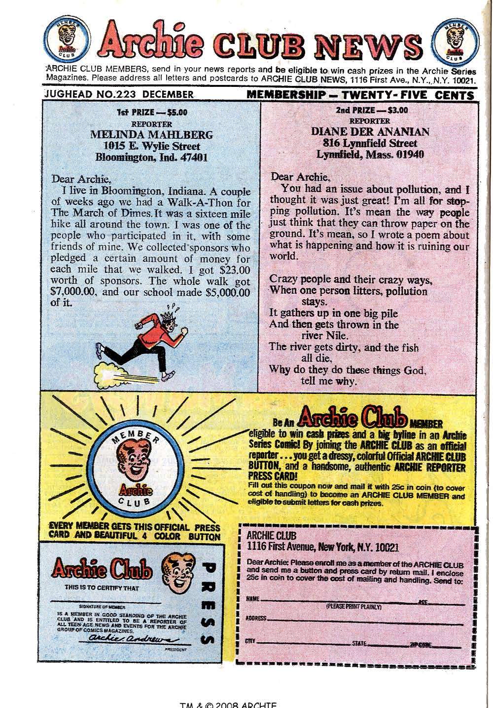 Read online Jughead (1965) comic -  Issue #223 - 26