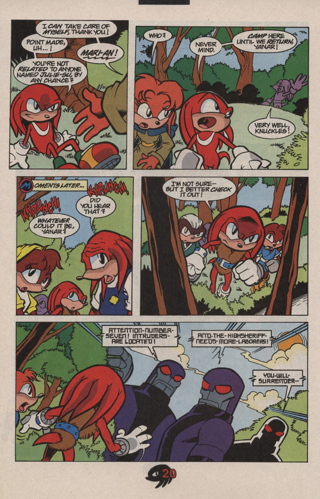 Read online Knuckles the Echidna comic -  Issue #11 - 28