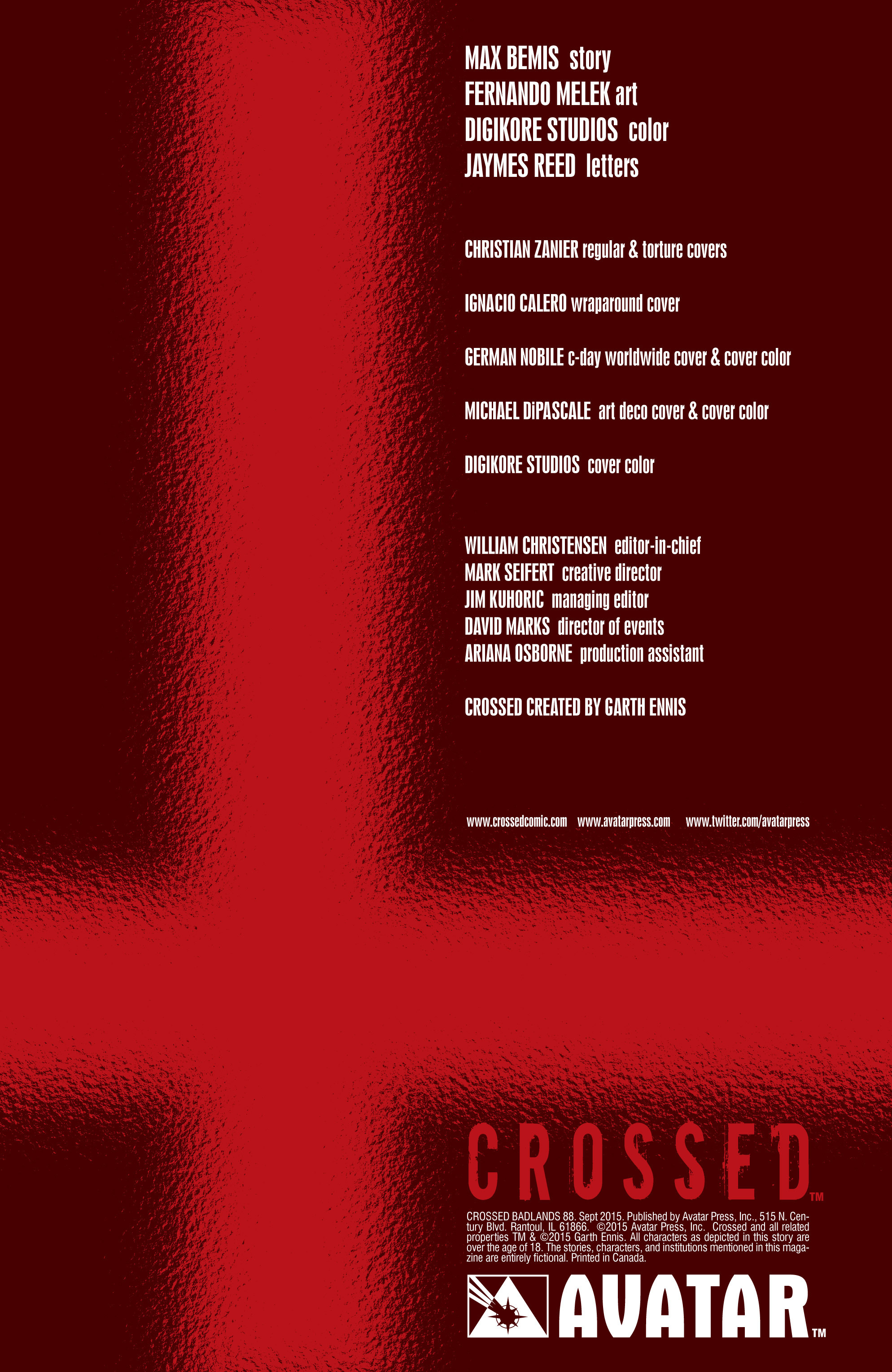 Read online Crossed: Badlands comic -  Issue #88 - 2