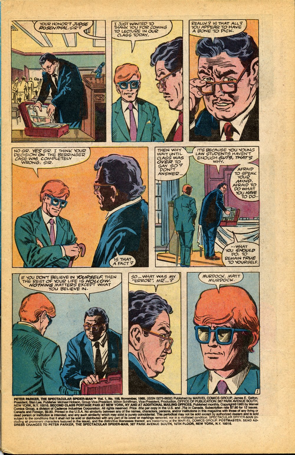 Read online The Spectacular Spider-Man (1976) comic -  Issue #108 - 2