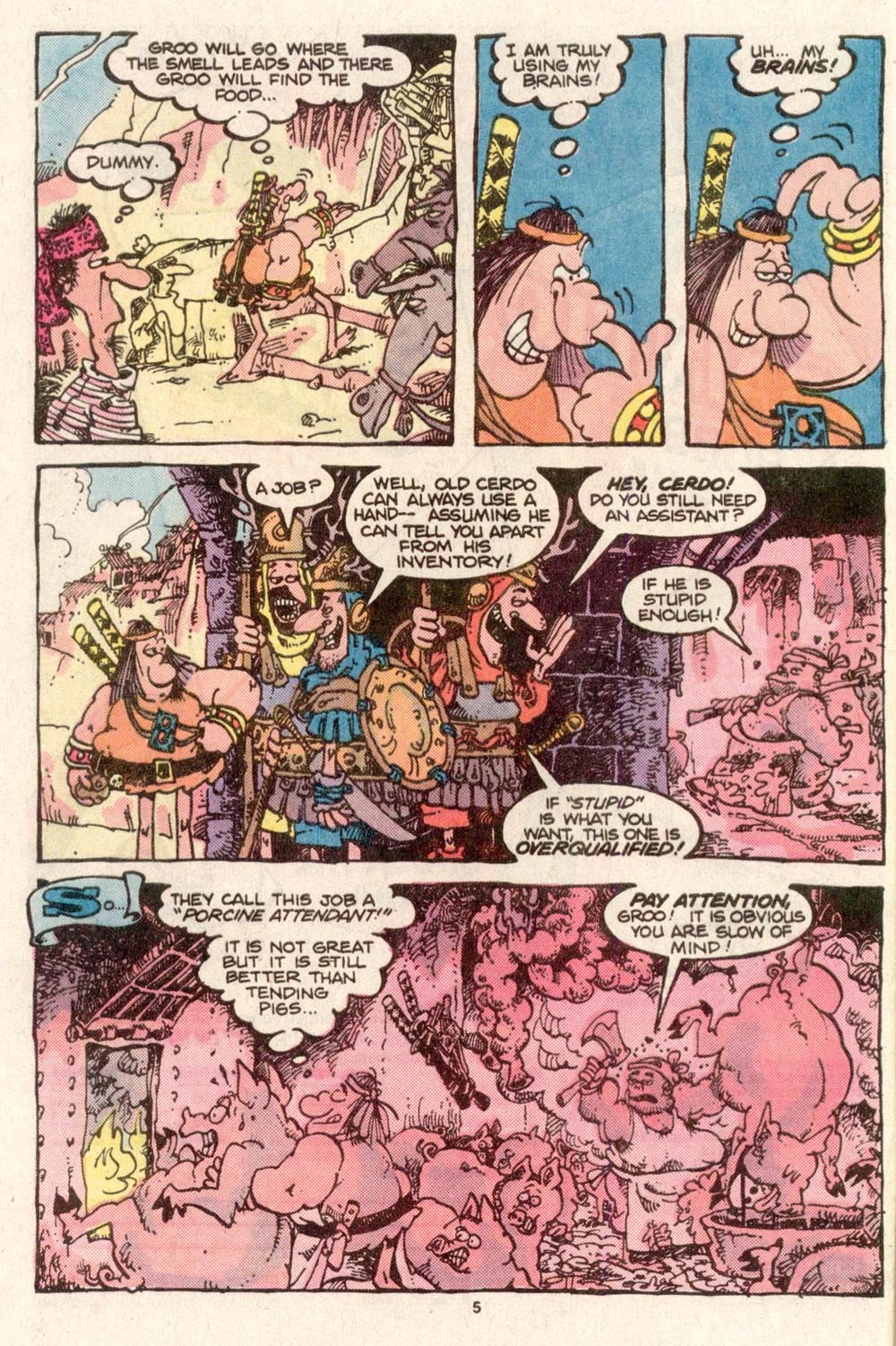 Read online Sergio Aragonés Groo the Wanderer comic -  Issue #28 - 5