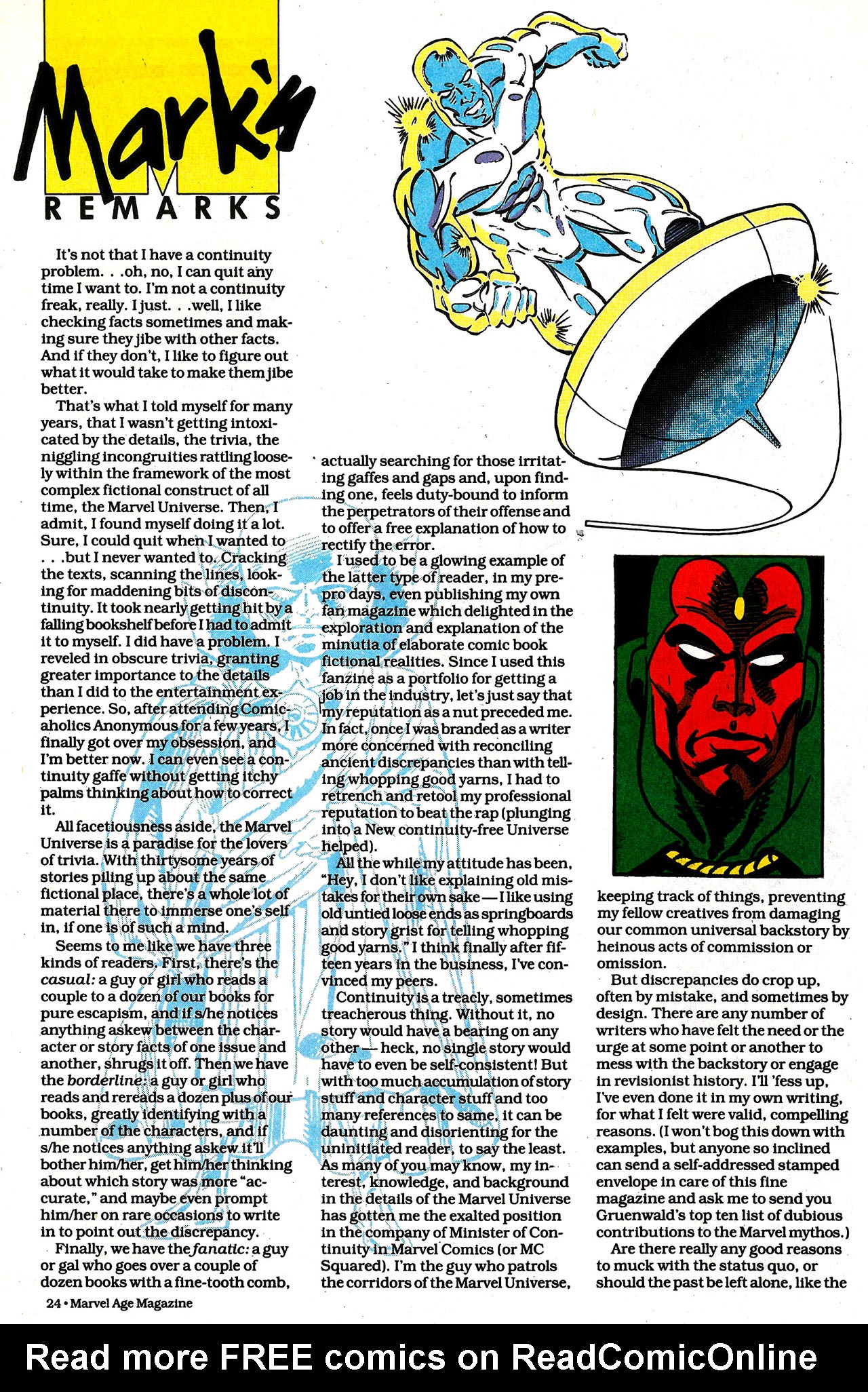 Read online Marvel Age comic -  Issue #127 - 21