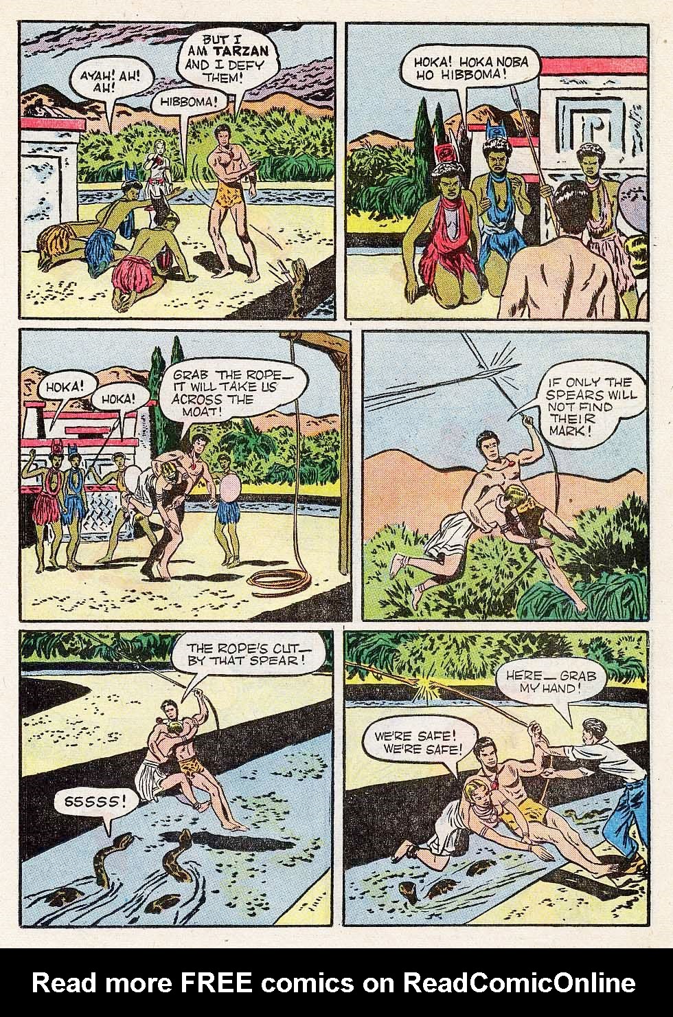 Read online Tarzan (1948) comic -  Issue #18 - 19