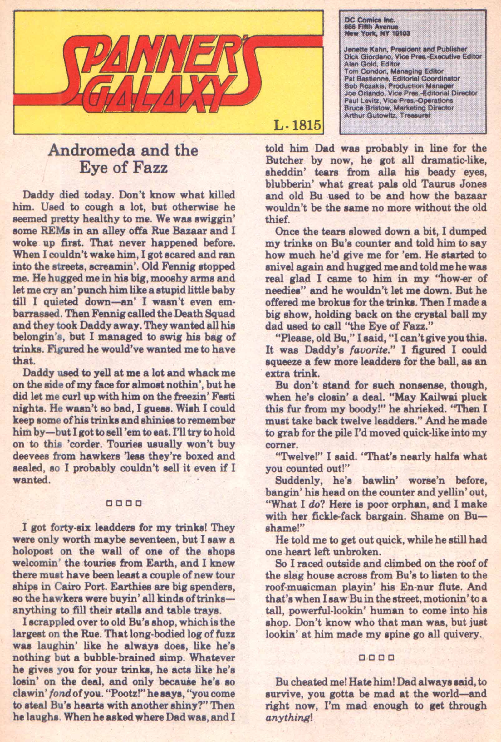 Read online Spanner's Galaxy comic -  Issue #3 - 26