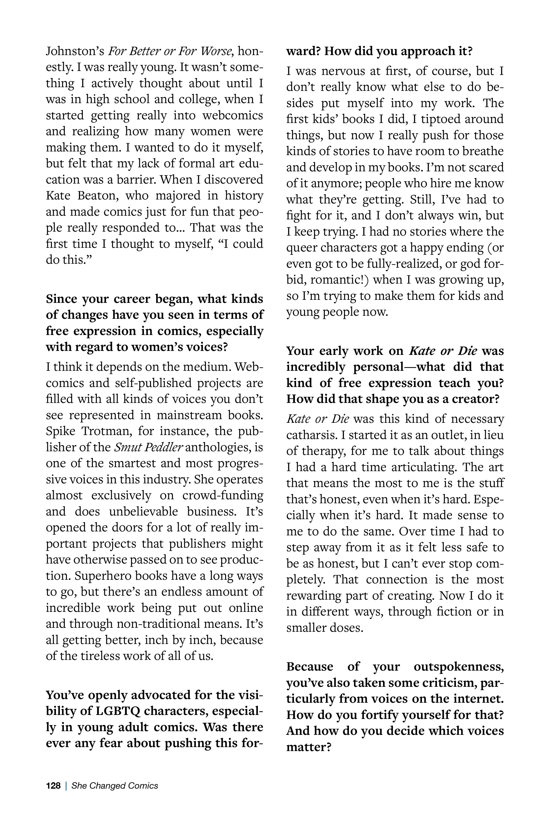 Read online CBLDF Presents: She Changed Comics comic -  Issue # TPB (Part 2) - 35